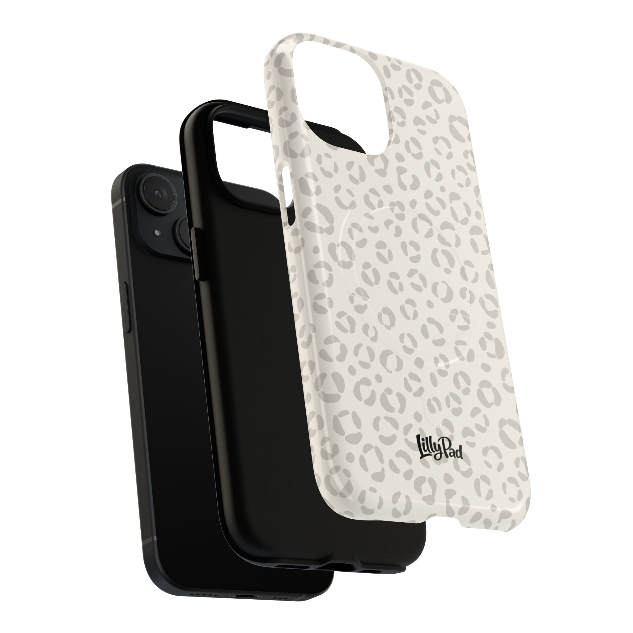 Neutral Leopard Print Tough Magnetic Case | Phone Case, Animal Pattern