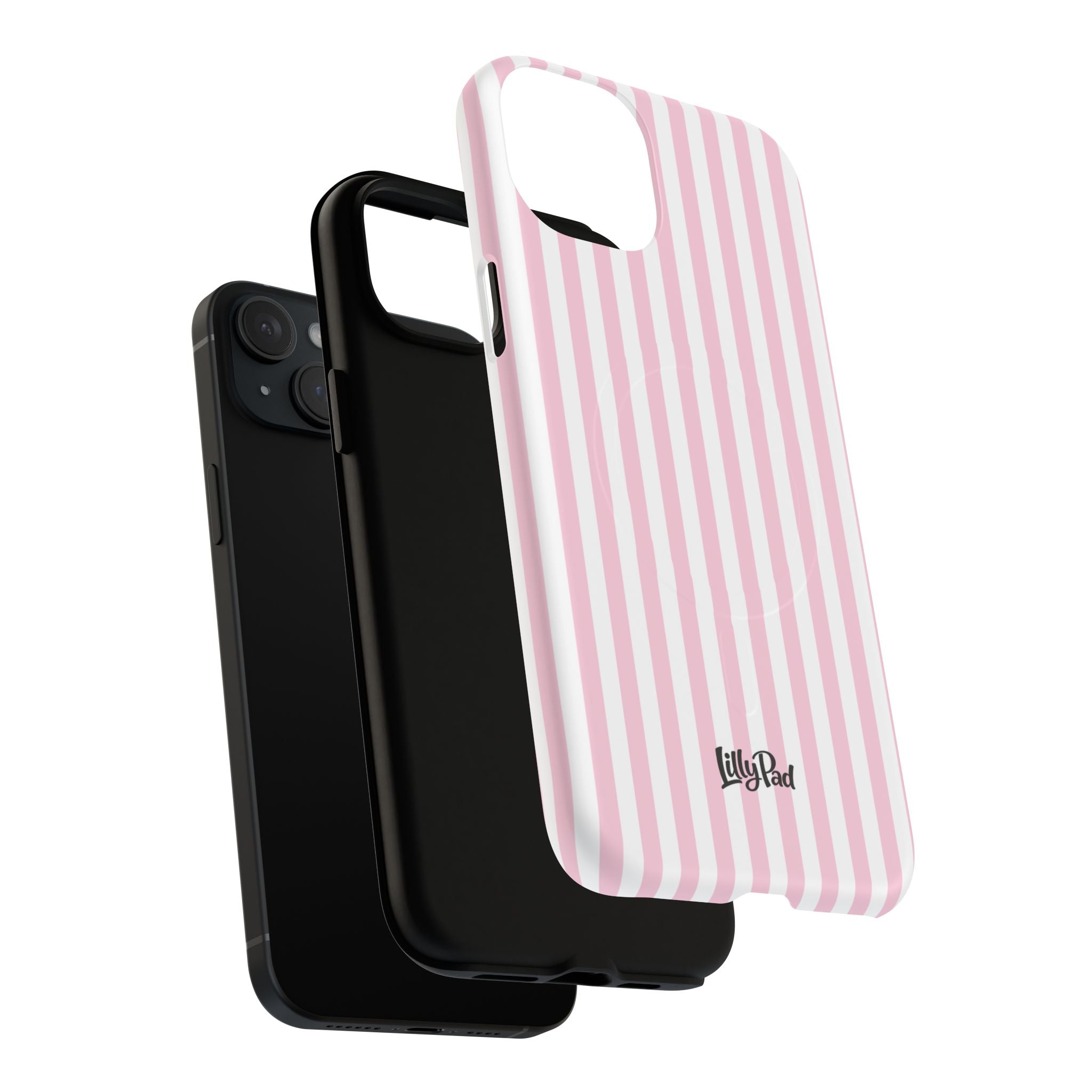 Pink Vertical Stripe phone case | Tough Magnetic Case