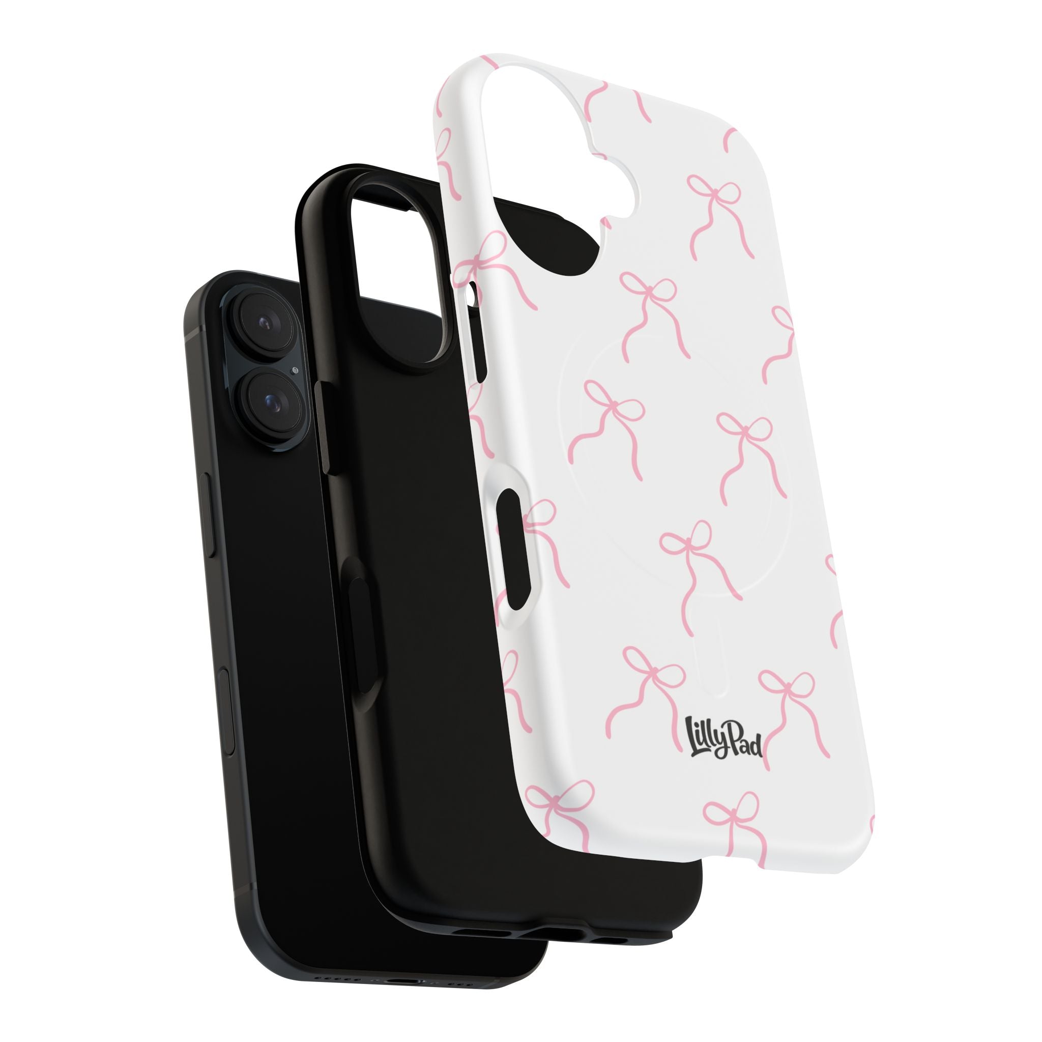 Pink Bow Pattern Phone Case | Tough Magnetic Case