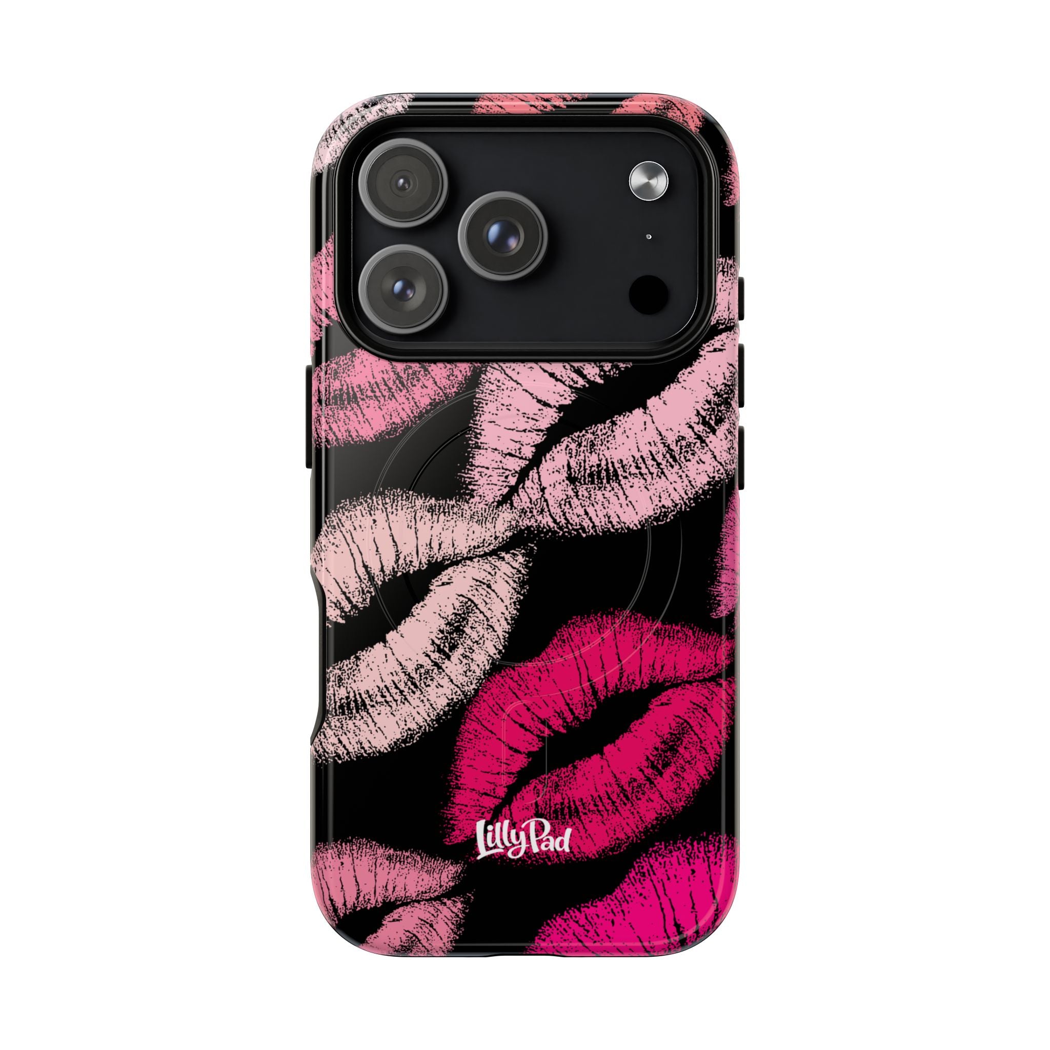 Pink Lipstick Kiss Phone Case Tough Magnetic Case | Lip Print iPhone Cover