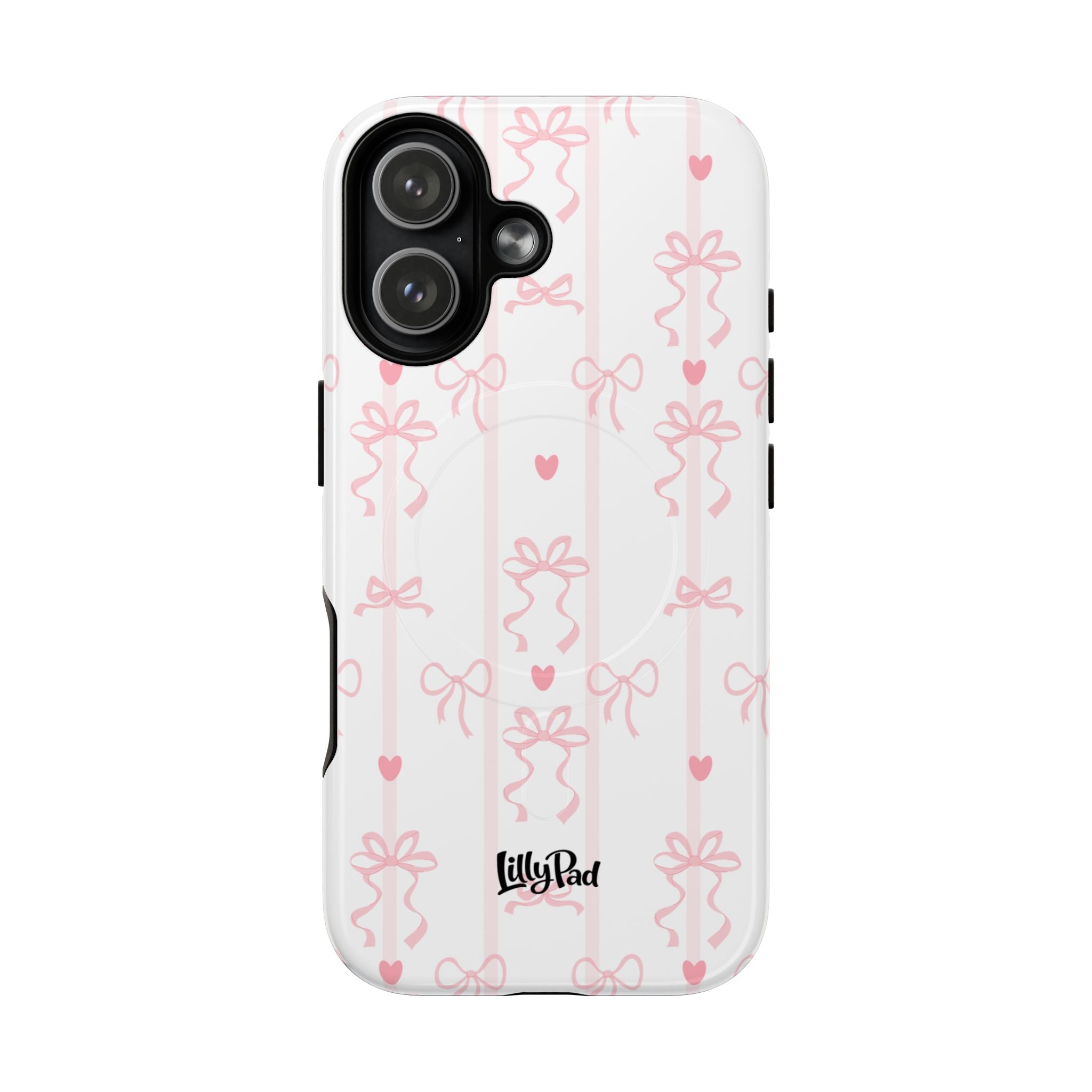 Pink Ribbon Pattern Phone Case | Tough Magnetic Case