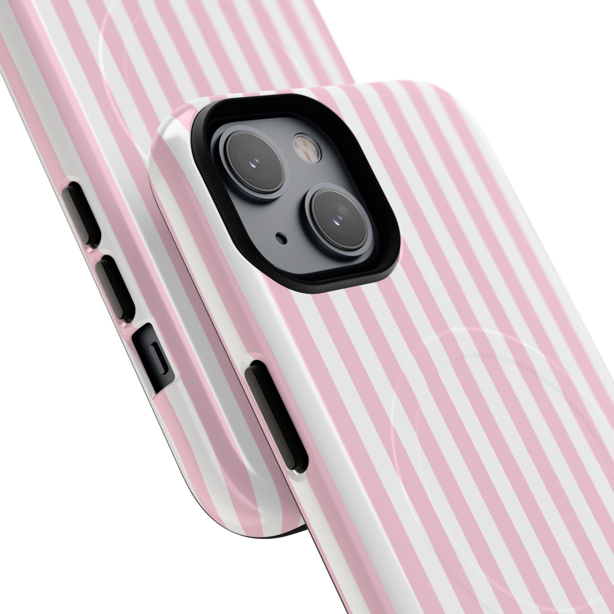 Pink Vertical Stripe phone case | Tough Magnetic Case