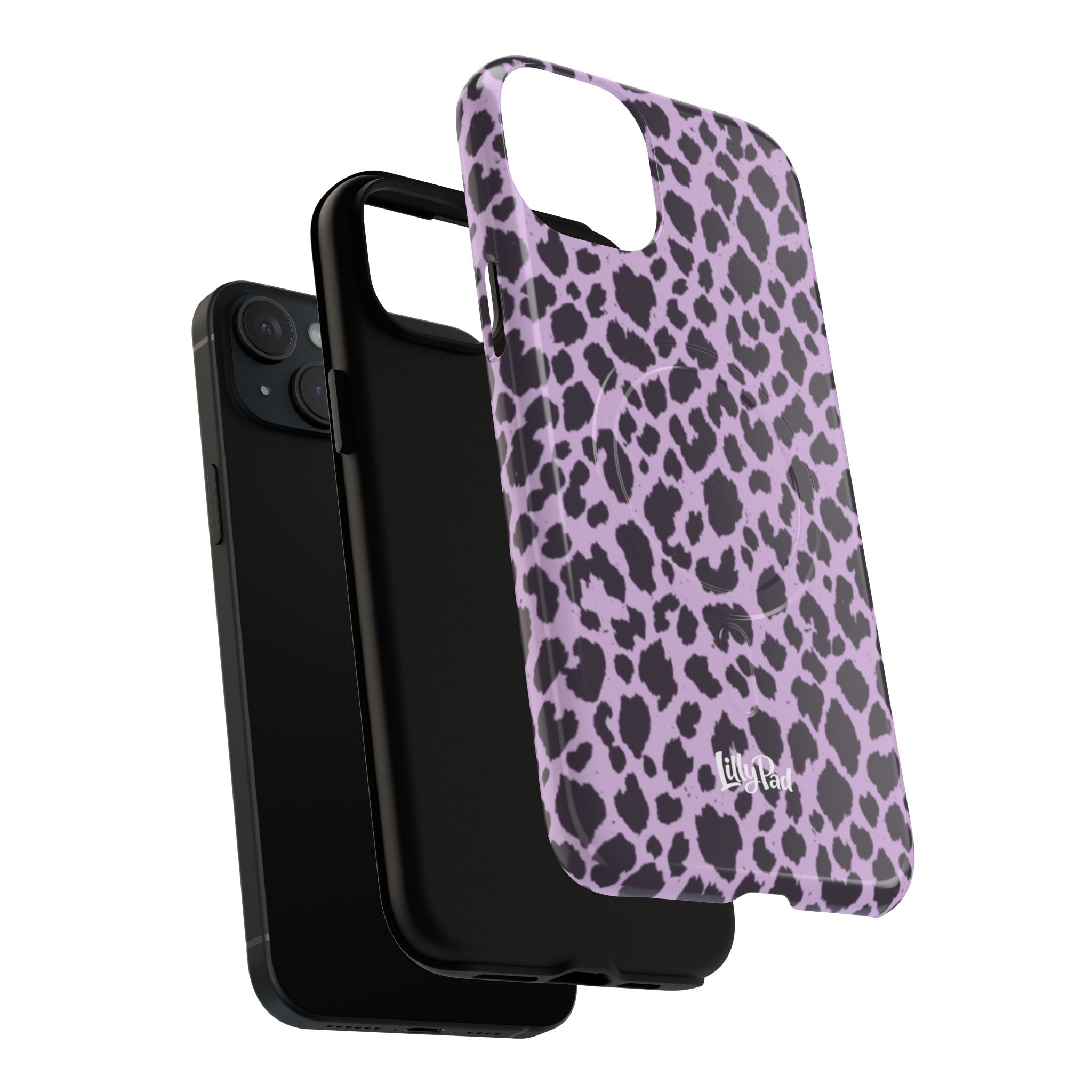 Purple Leopard Print Phone Case | Tough Magnetic Case