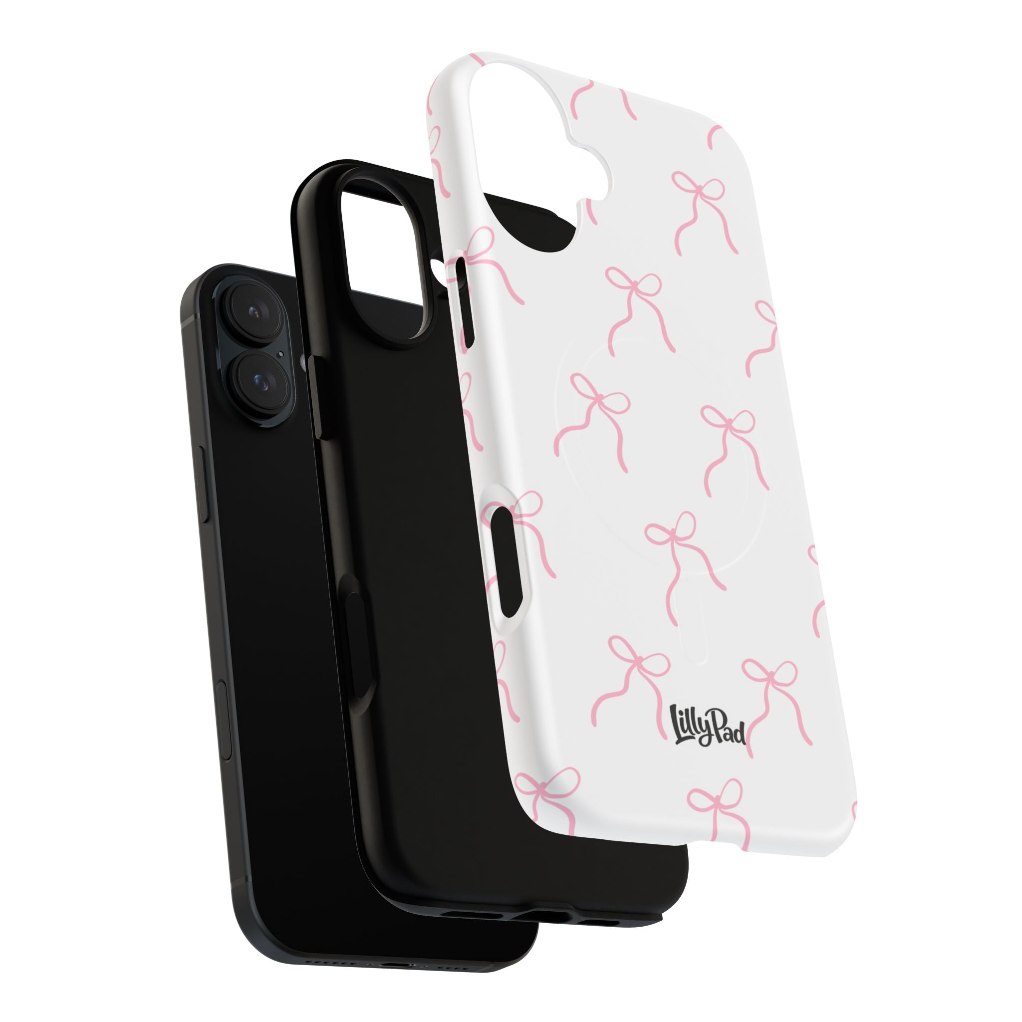 Pink Bow Pattern Phone Case | Tough Magnetic Case