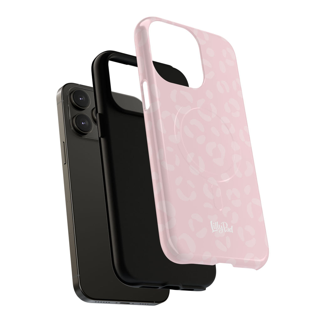Pink Leopard Print Phone Case | Tough Magnetic Case