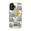 Gingham Sun and Clouds Phone Case | Tough Magnetic Case