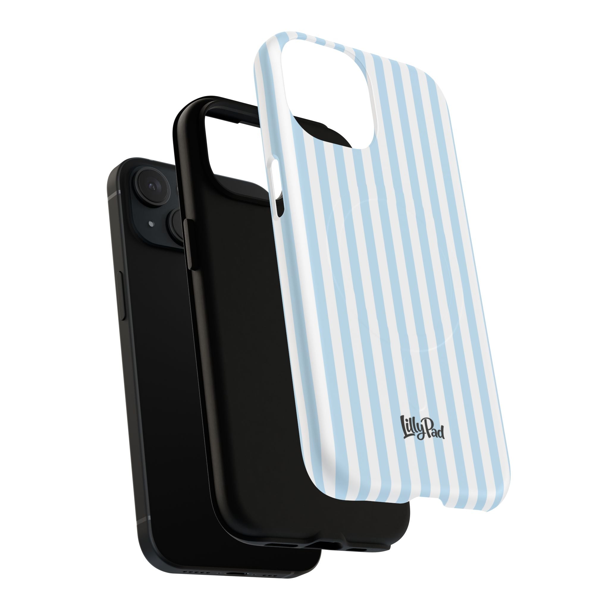 Blue Striped Pattern Phone Case | Tough Magnetic Case