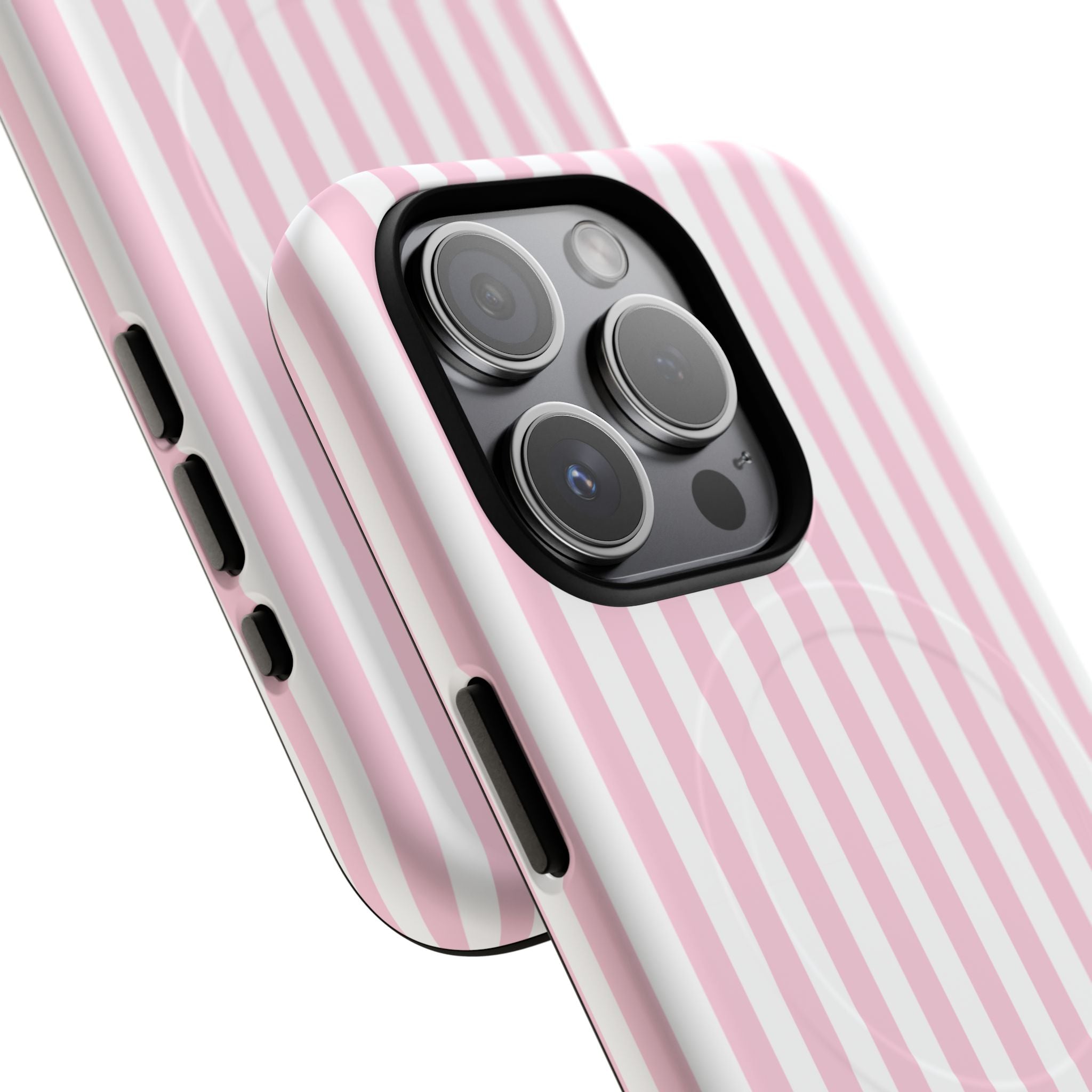 Pink Vertical Stripe phone case | Tough Magnetic Case