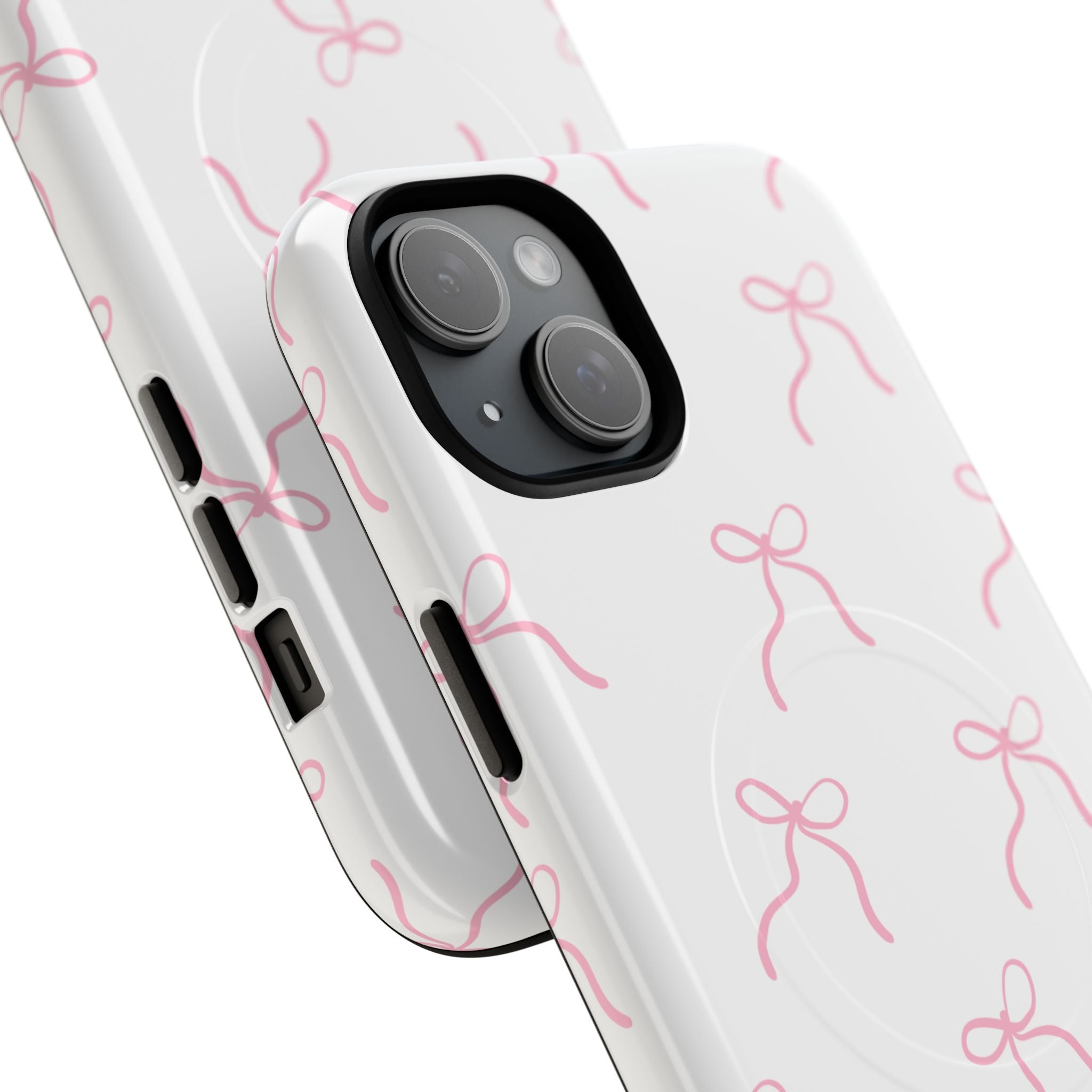 Pink Bow Pattern Phone Case | Tough Magnetic Case