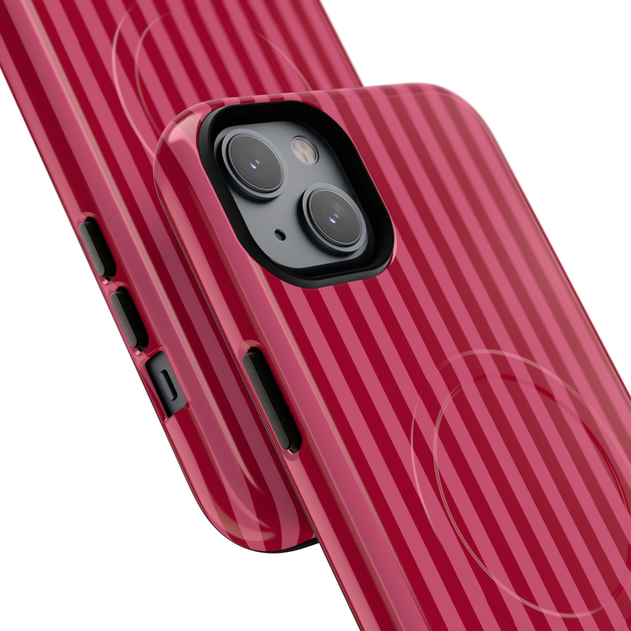 Red Vertical Stripe Phone Case | Tough Magnetic Case