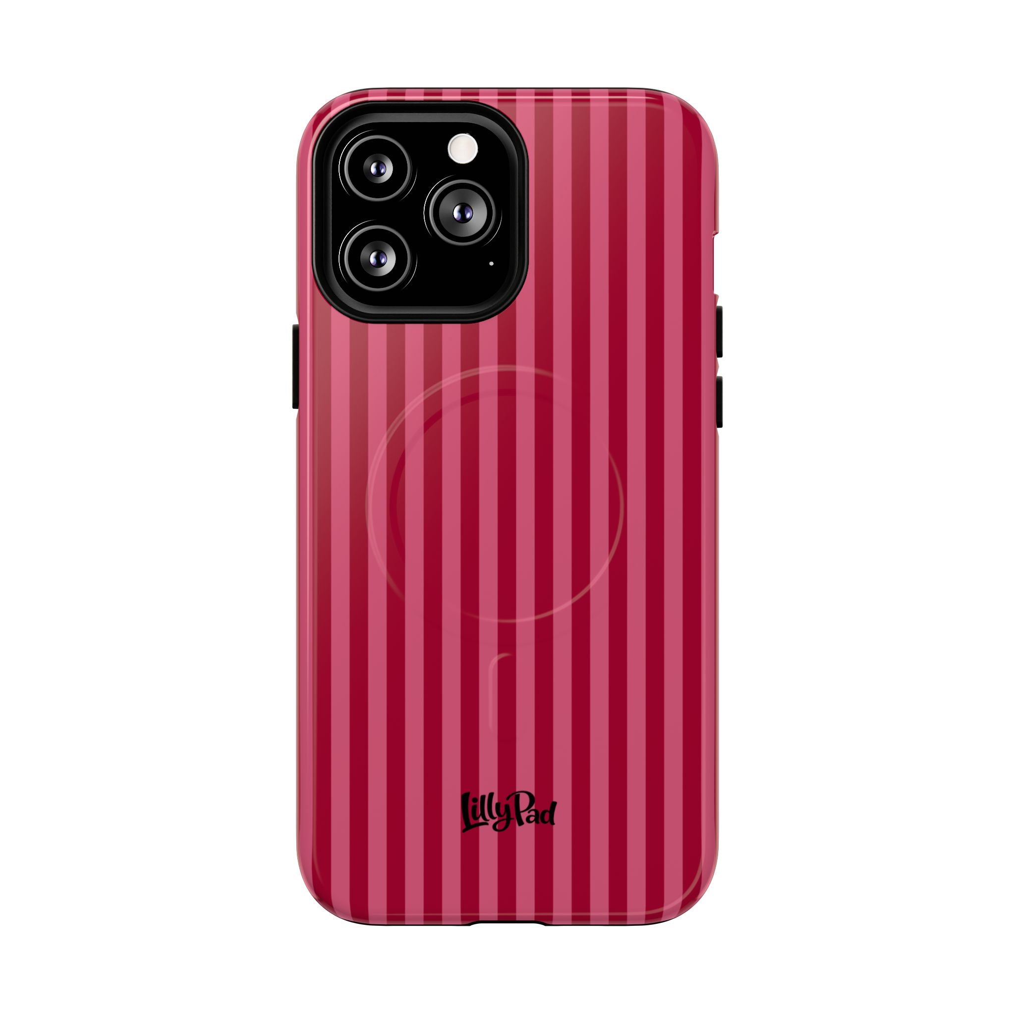 Red Vertical Stripe Phone Case | Tough Magnetic Case