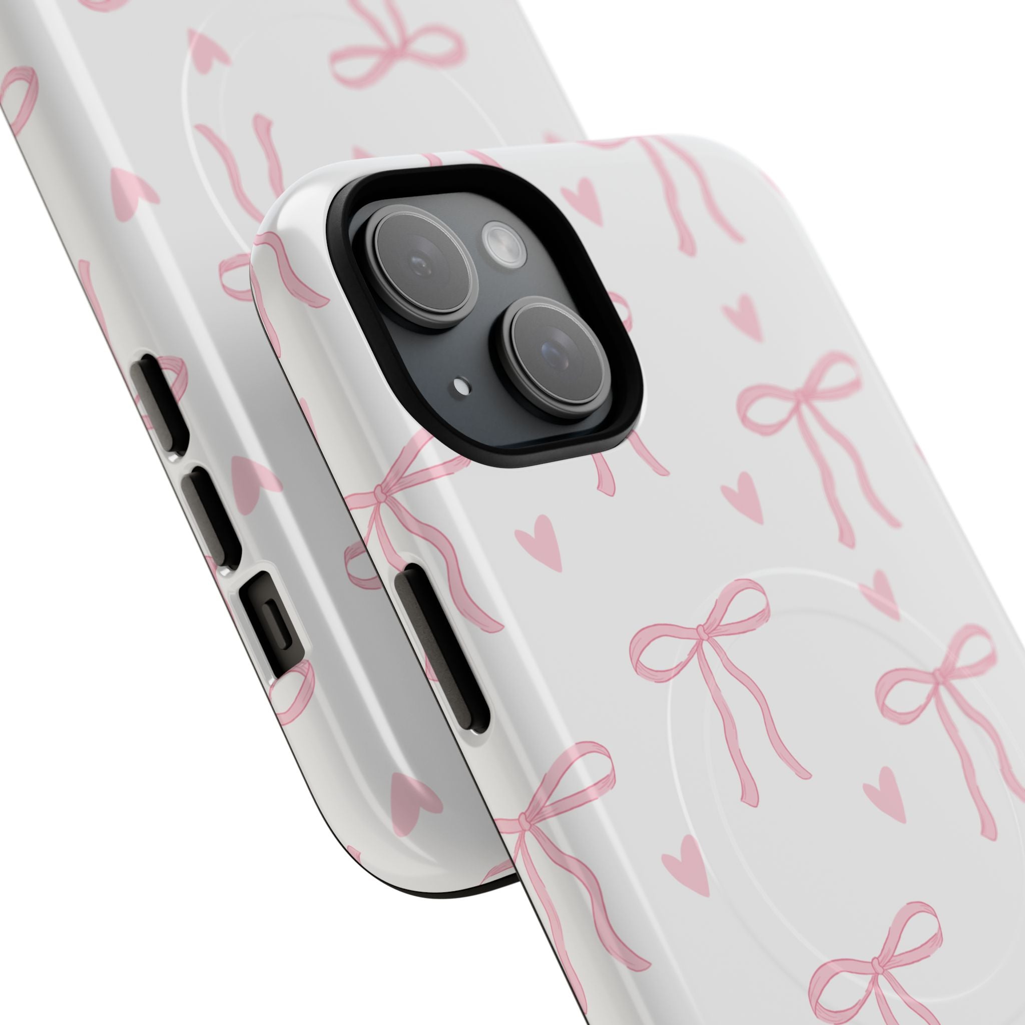 Pink Bow Pattern Phone Case | Tough Magnetic Case