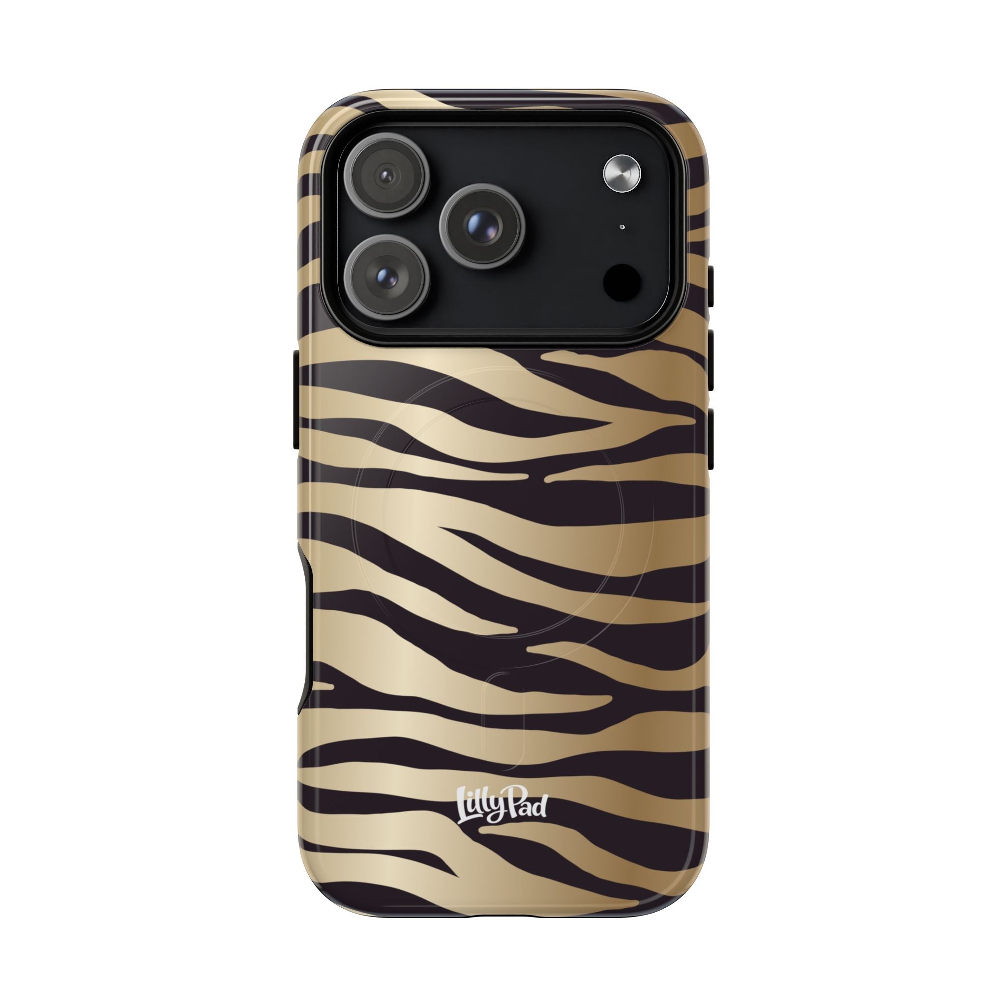 Gold Zebra Stripe Phone Case | Tough Magnetic Case