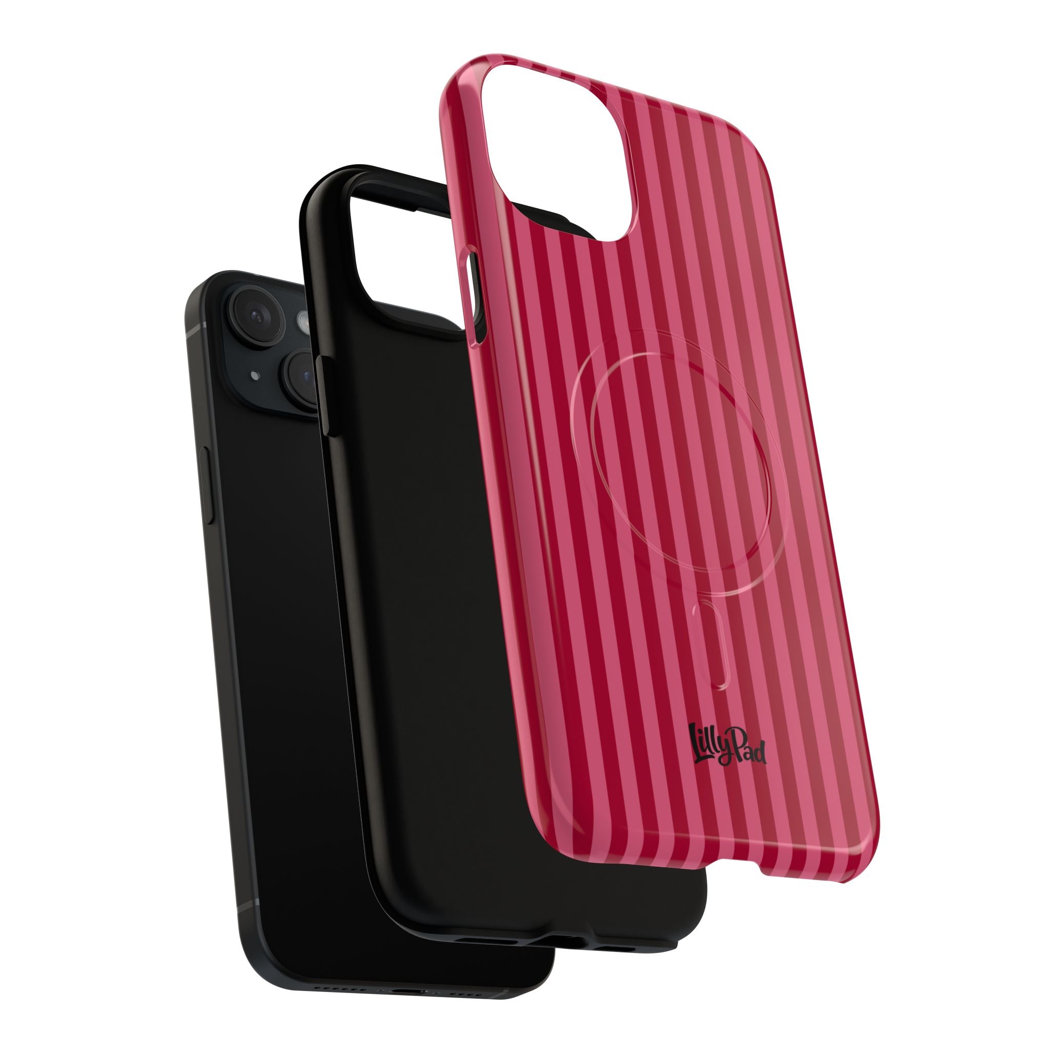 Red Vertical Stripe Phone Case | Tough Magnetic Case