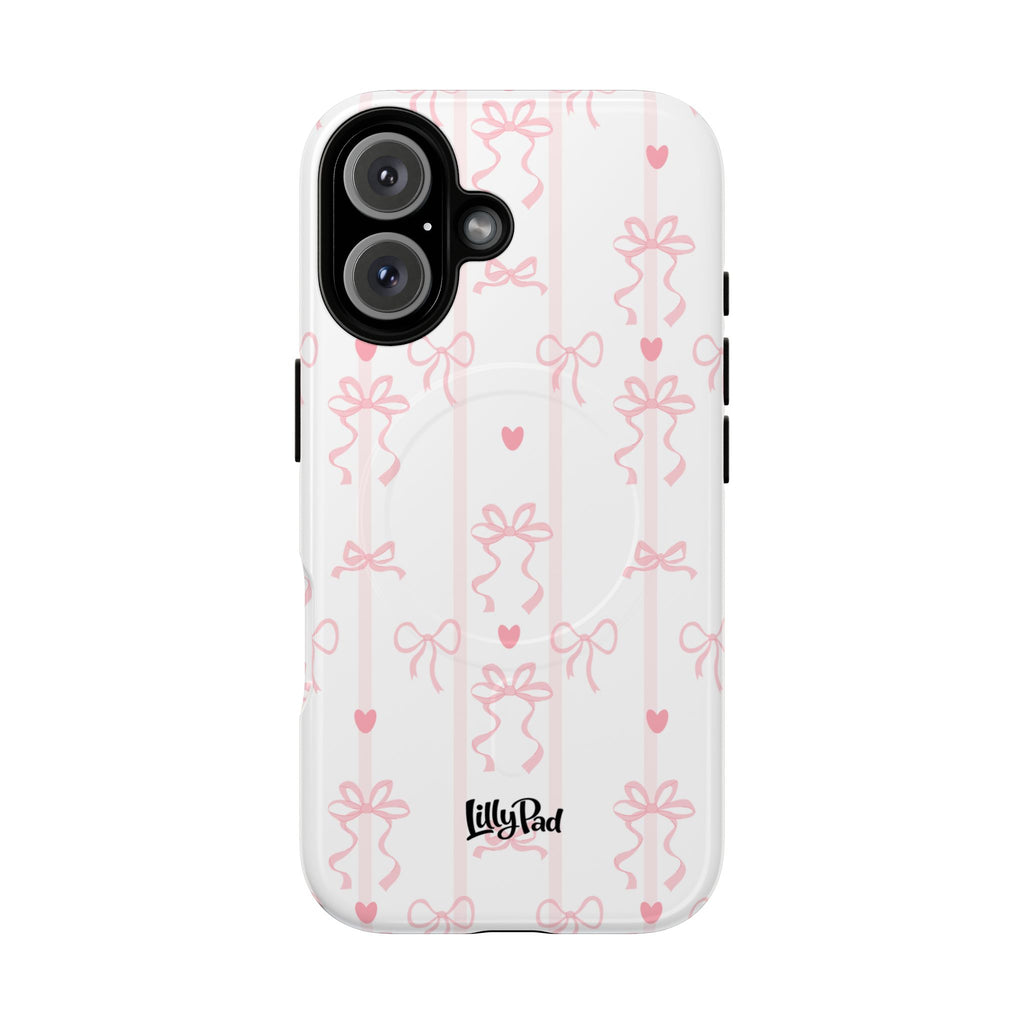 Pink Ribbon Pattern Phone Case | Tough Magnetic Case