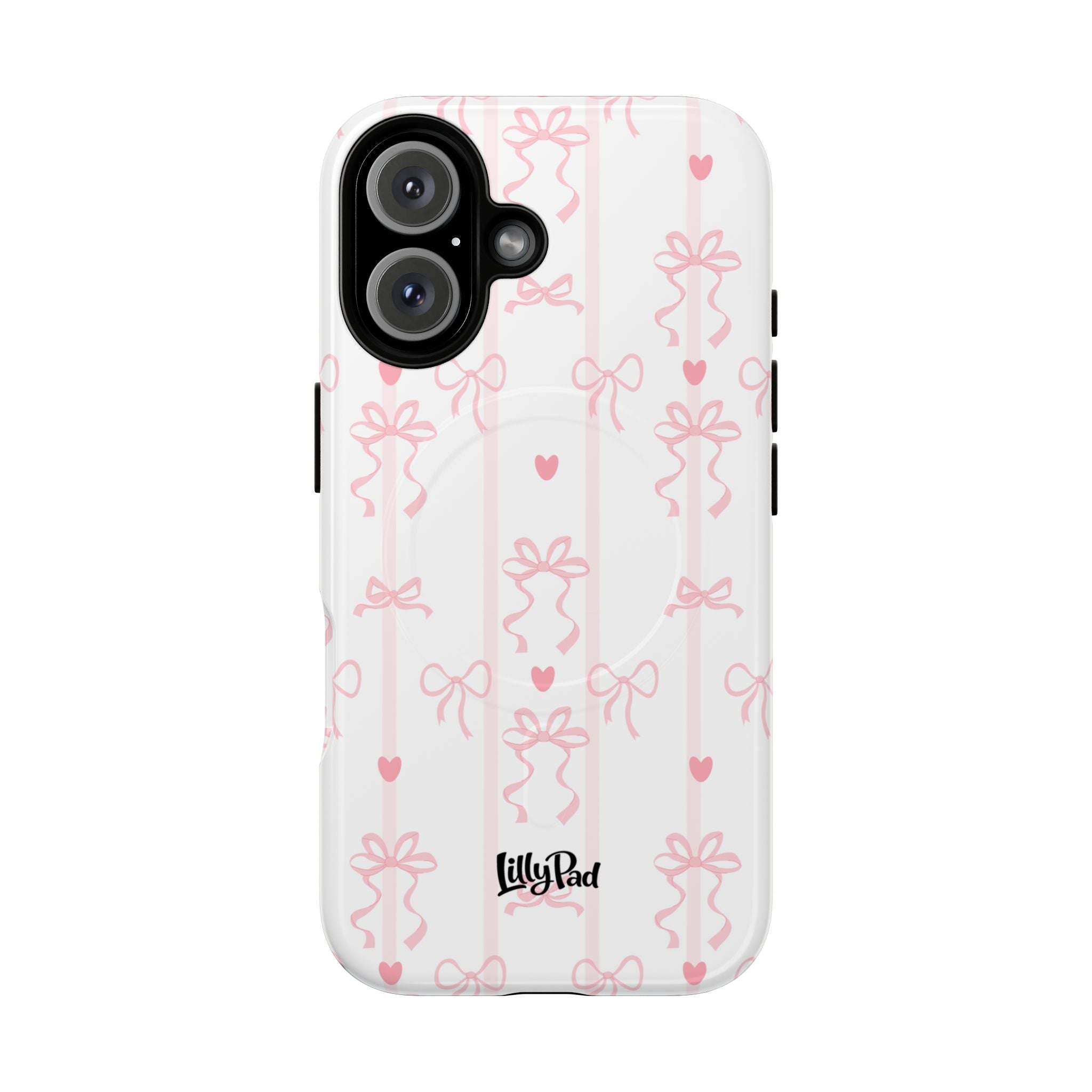 Pink Ribbon Pattern Phone Case | Tough Magnetic Case