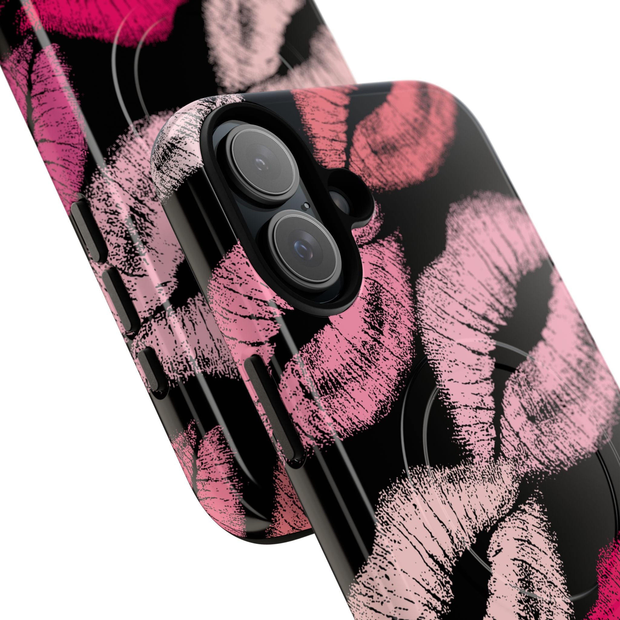 Pink Lipstick Kiss Phone Case Tough Magnetic Case | Lip Print iPhone Cover