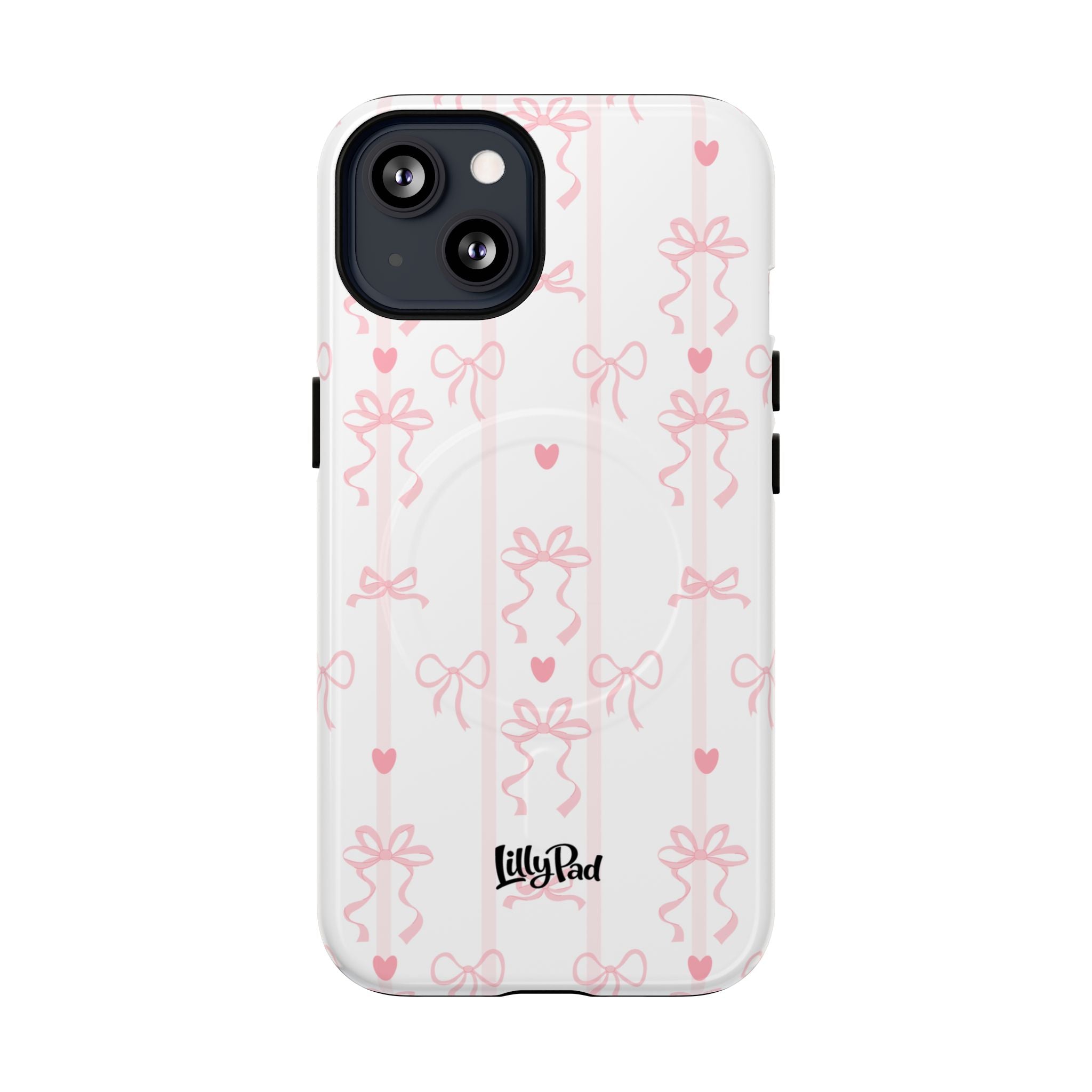 Pink Ribbon Pattern Phone Case | Tough Magnetic Case