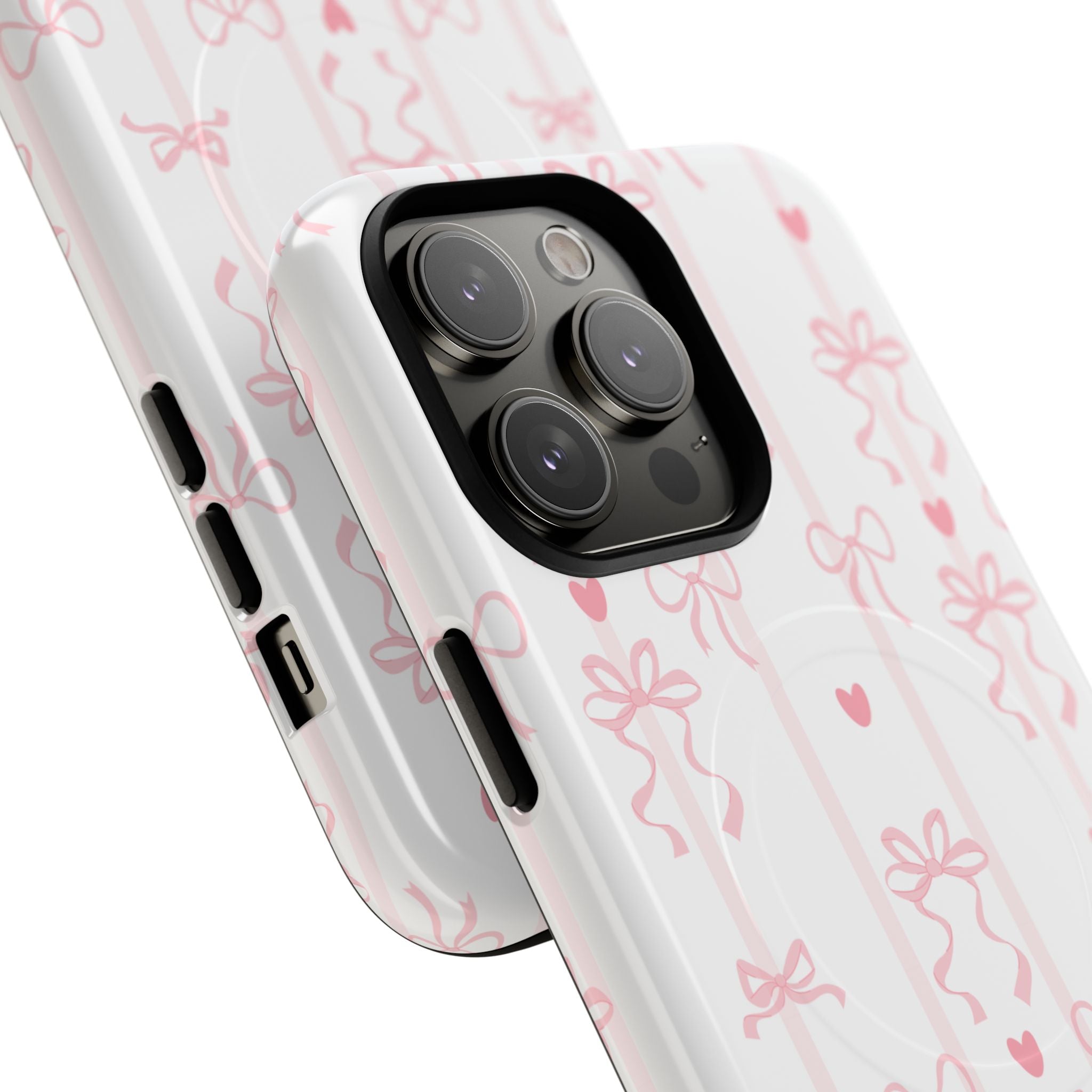 Pink Ribbon Pattern Phone Case | Tough Magnetic Case