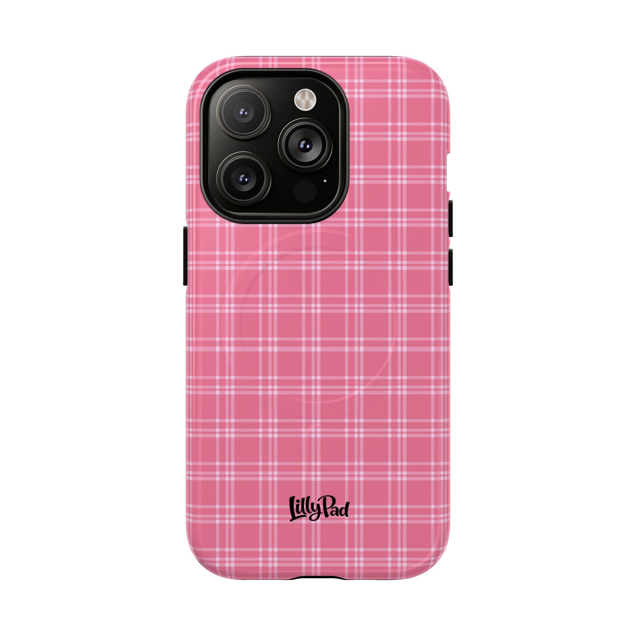 Pink Plaid Phone Case | Tough Magnetic Case
