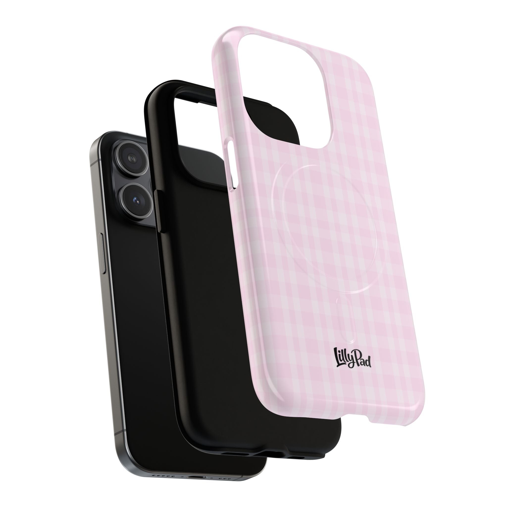 Pink Gingham Phone Case | Tough Magnetic Case