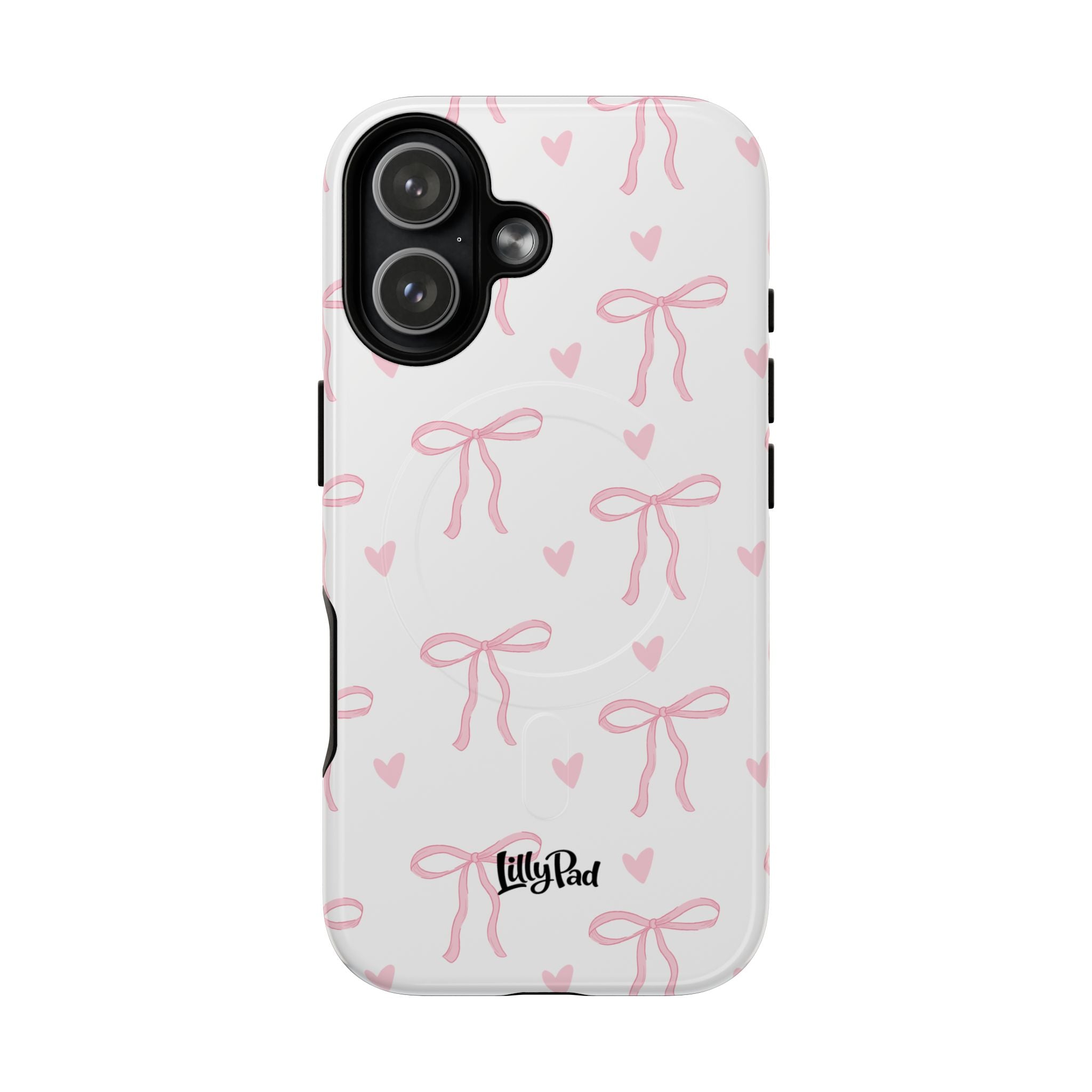 Pink Bow Pattern Phone Case | Tough Magnetic Case