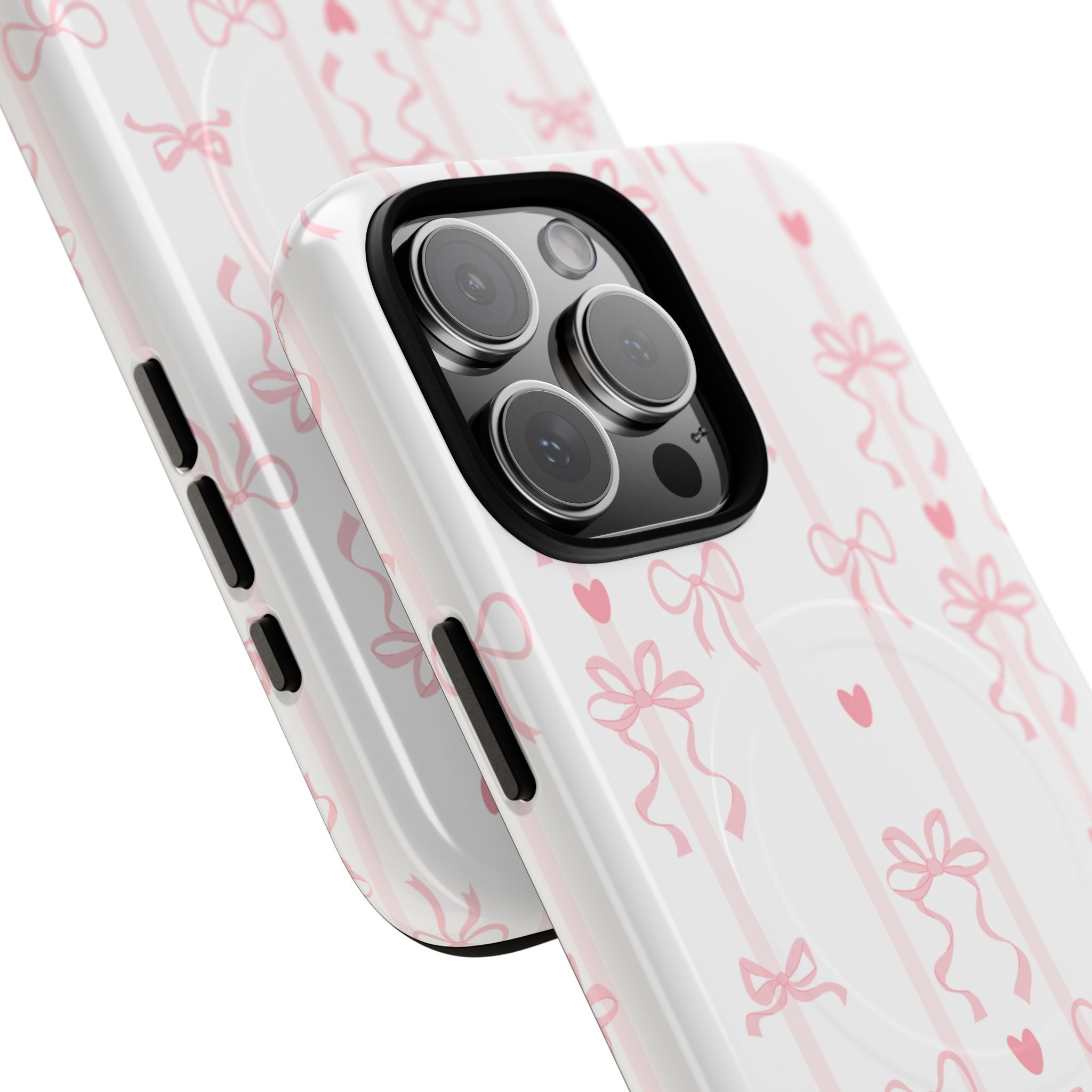 Pink Ribbon Pattern Phone Case | Tough Magnetic Case