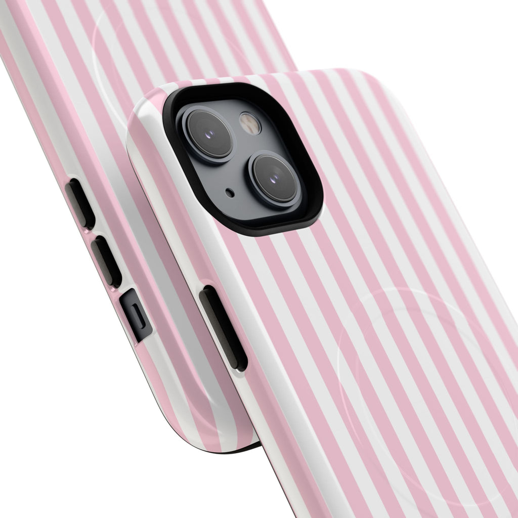 Pink Vertical Stripe phone case | Tough Magnetic Case