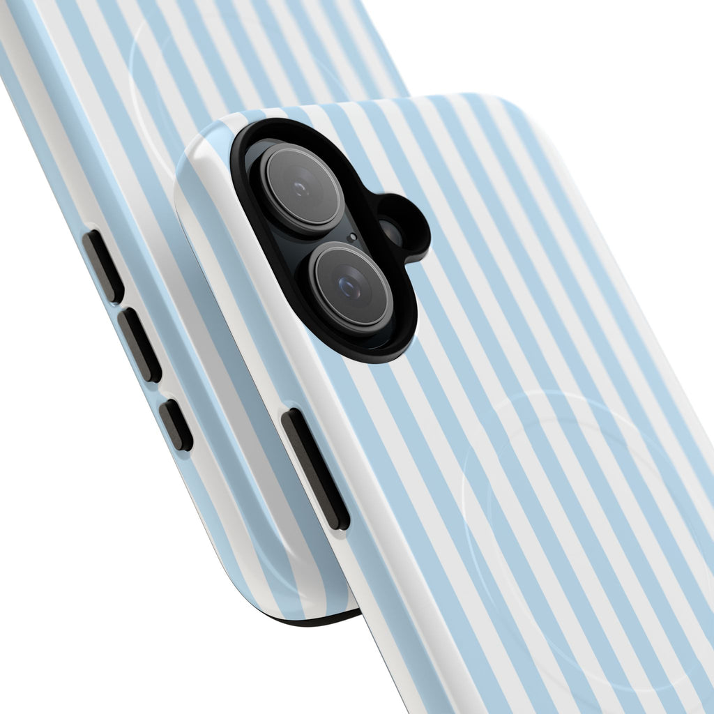 Blue Striped Pattern Phone Case | Tough Magnetic Case