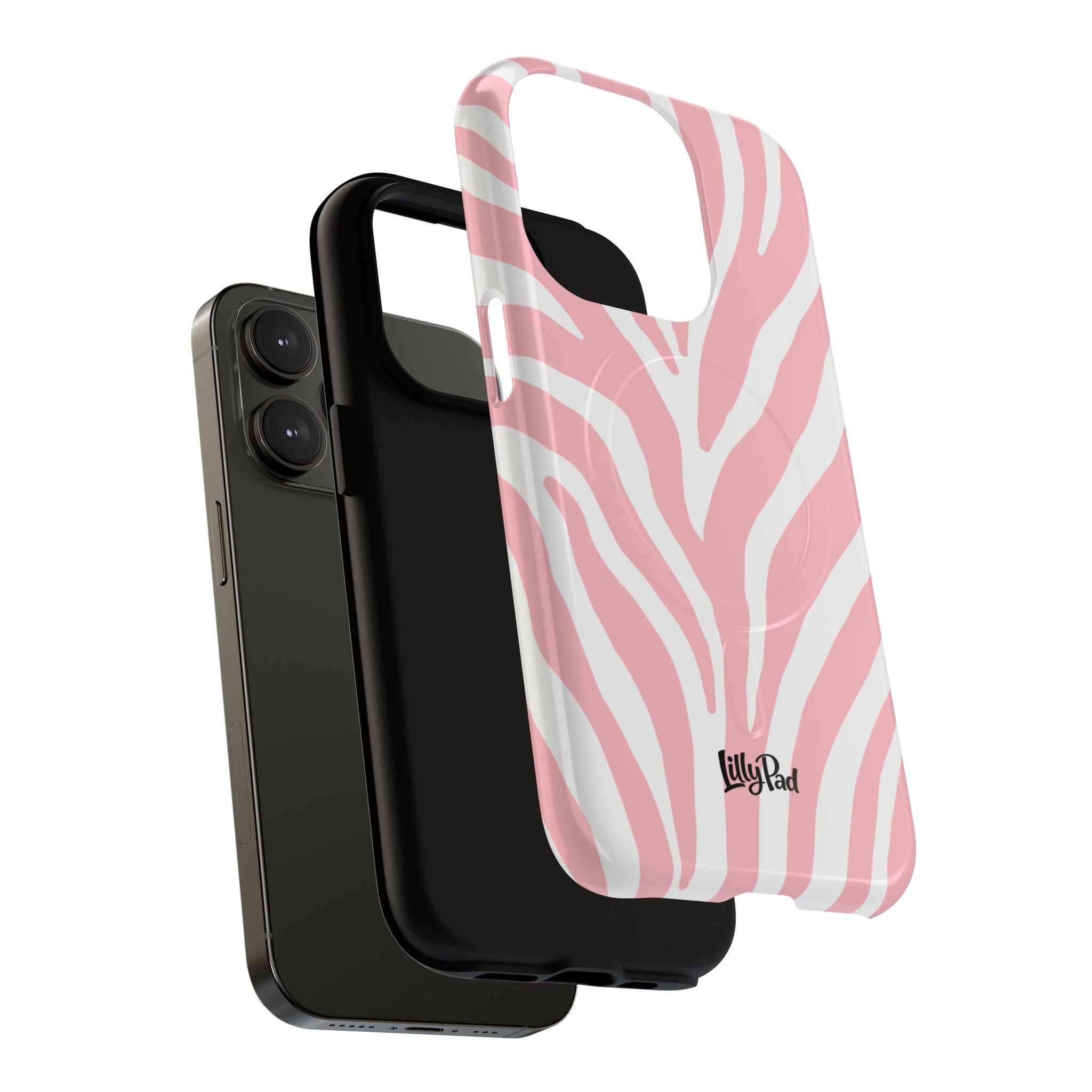 Pink Zebra Print Phone Case | Magnetic Case