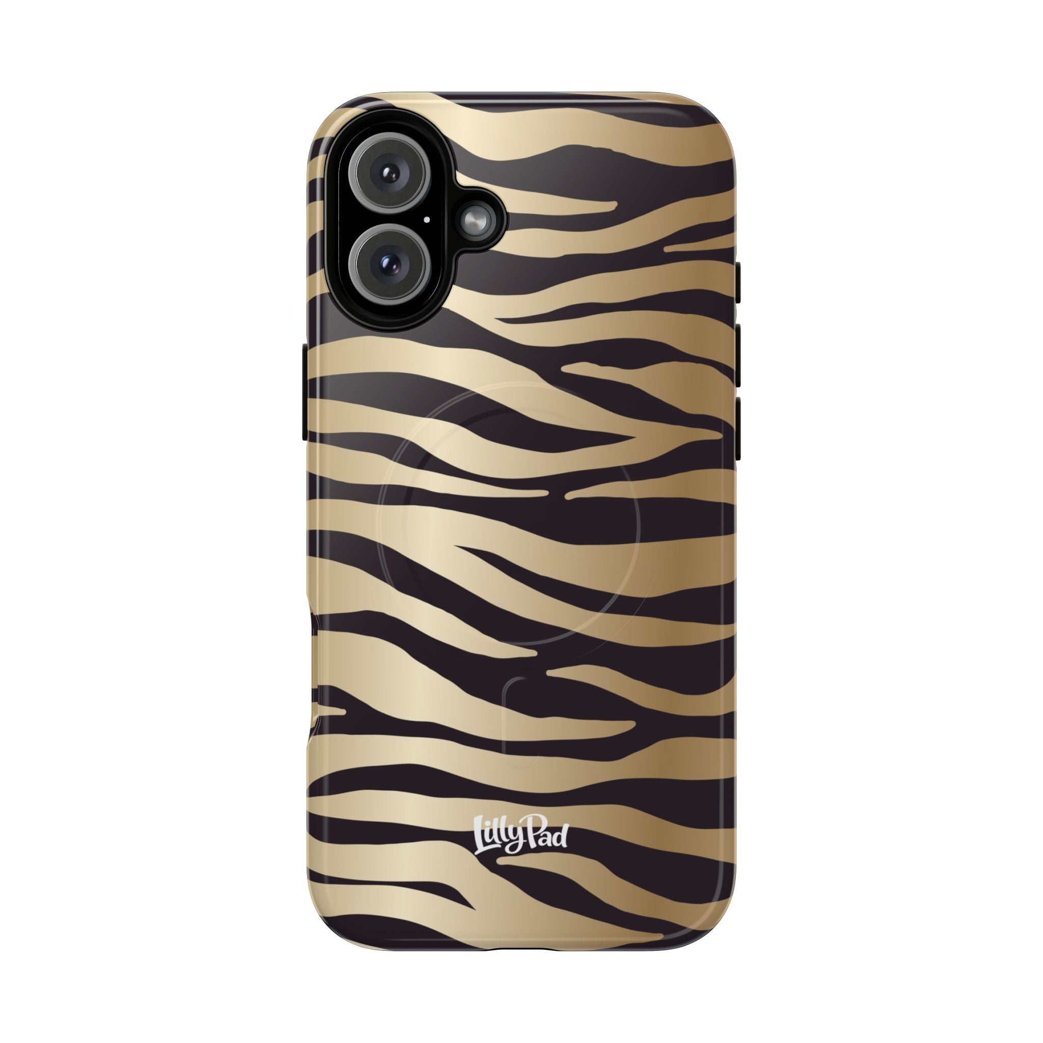 Gold Zebra Stripe Phone Case | Tough Magnetic Case