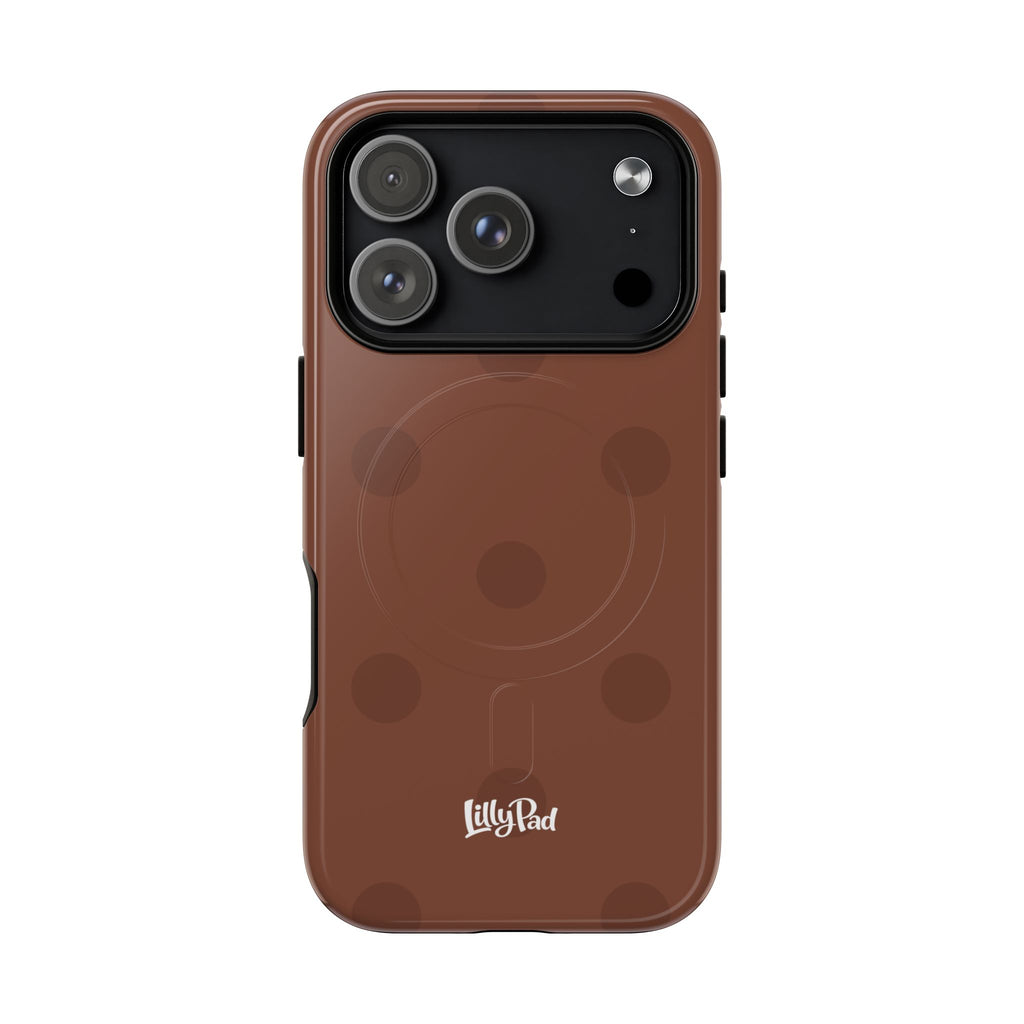 Brown Polka Dot Tough Magnetic Case | Phone Case