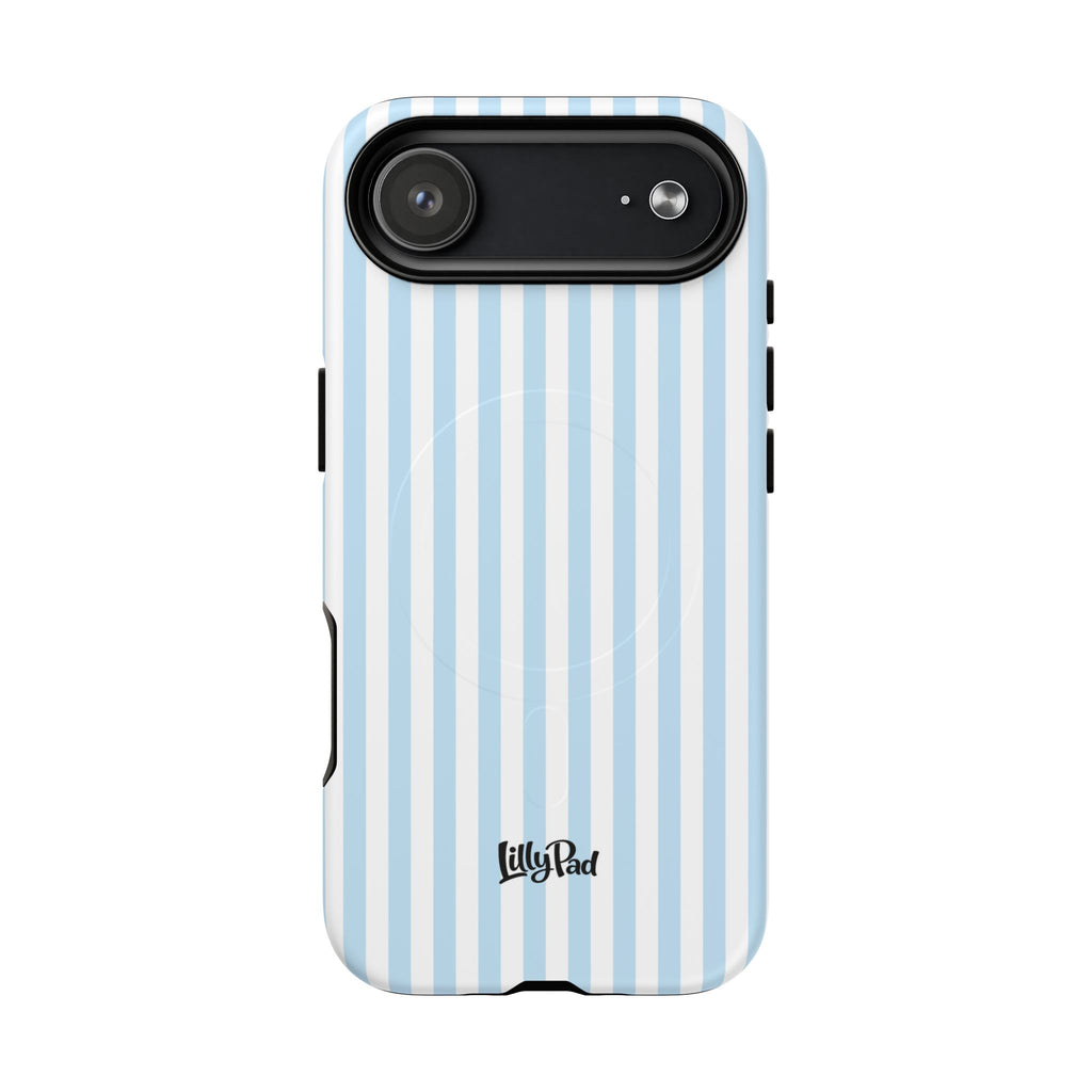 Blue Striped Pattern Phone Case | Tough Magnetic Case