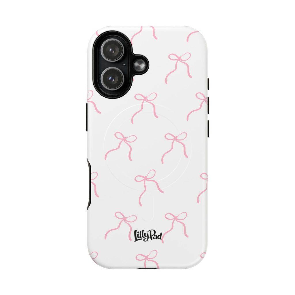 Pink Bow Pattern Phone Case | Tough Magnetic Case