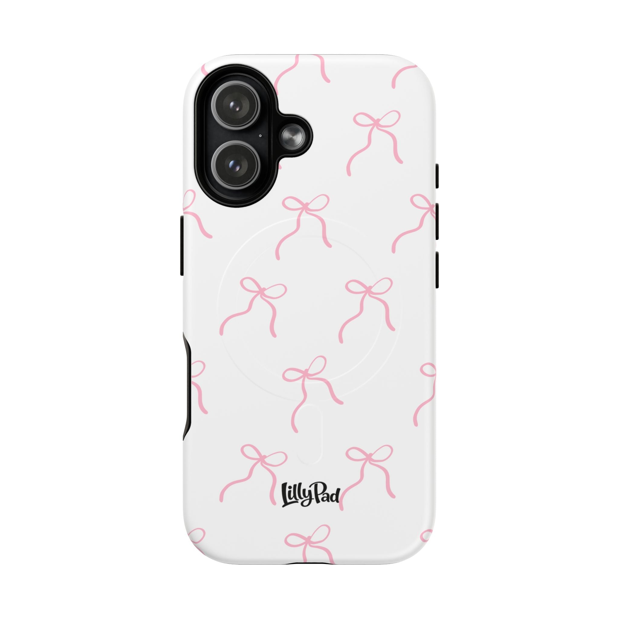 Pink Bow Pattern Phone Case | Tough Magnetic Case