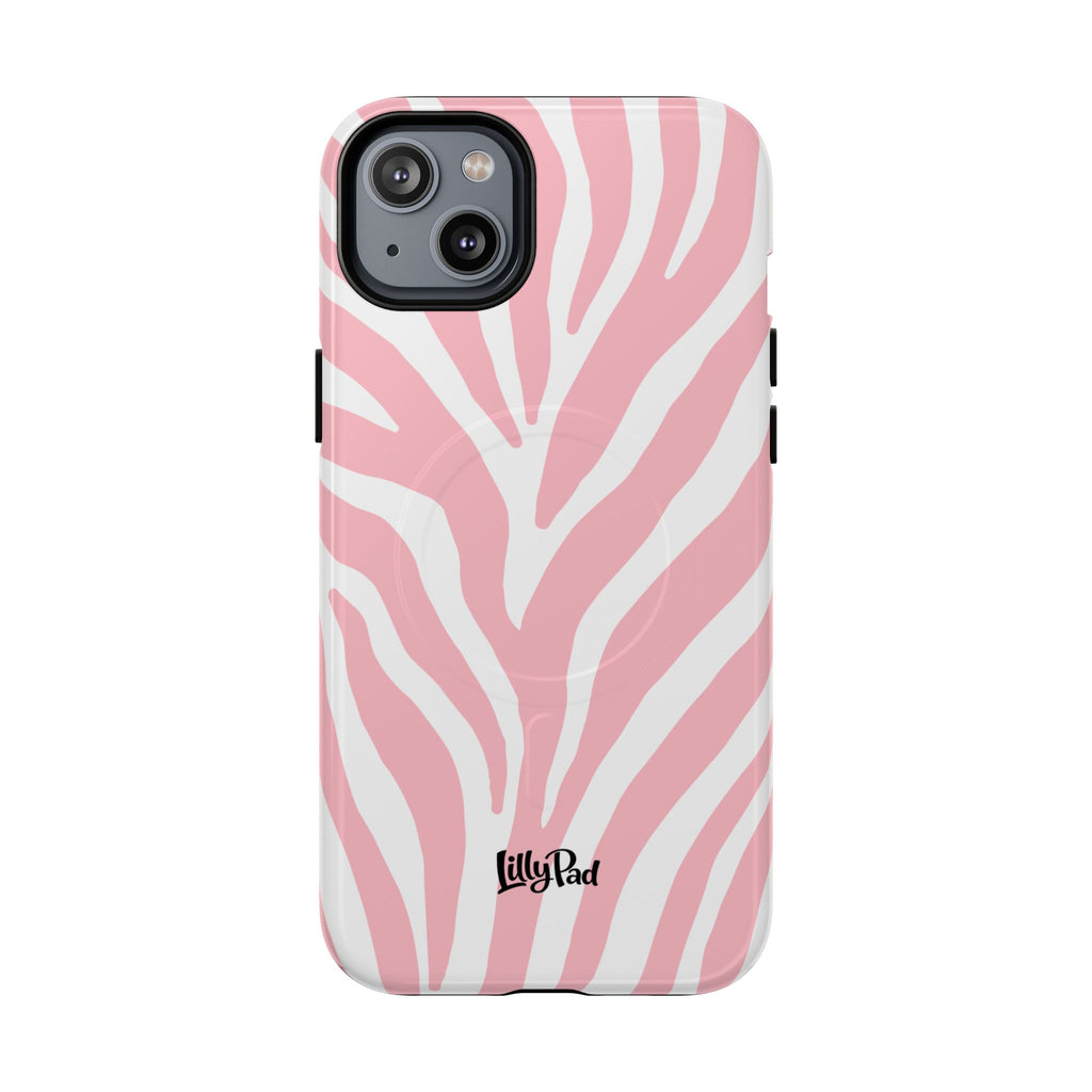 Pink Zebra Print Phone Case | Magnetic Case