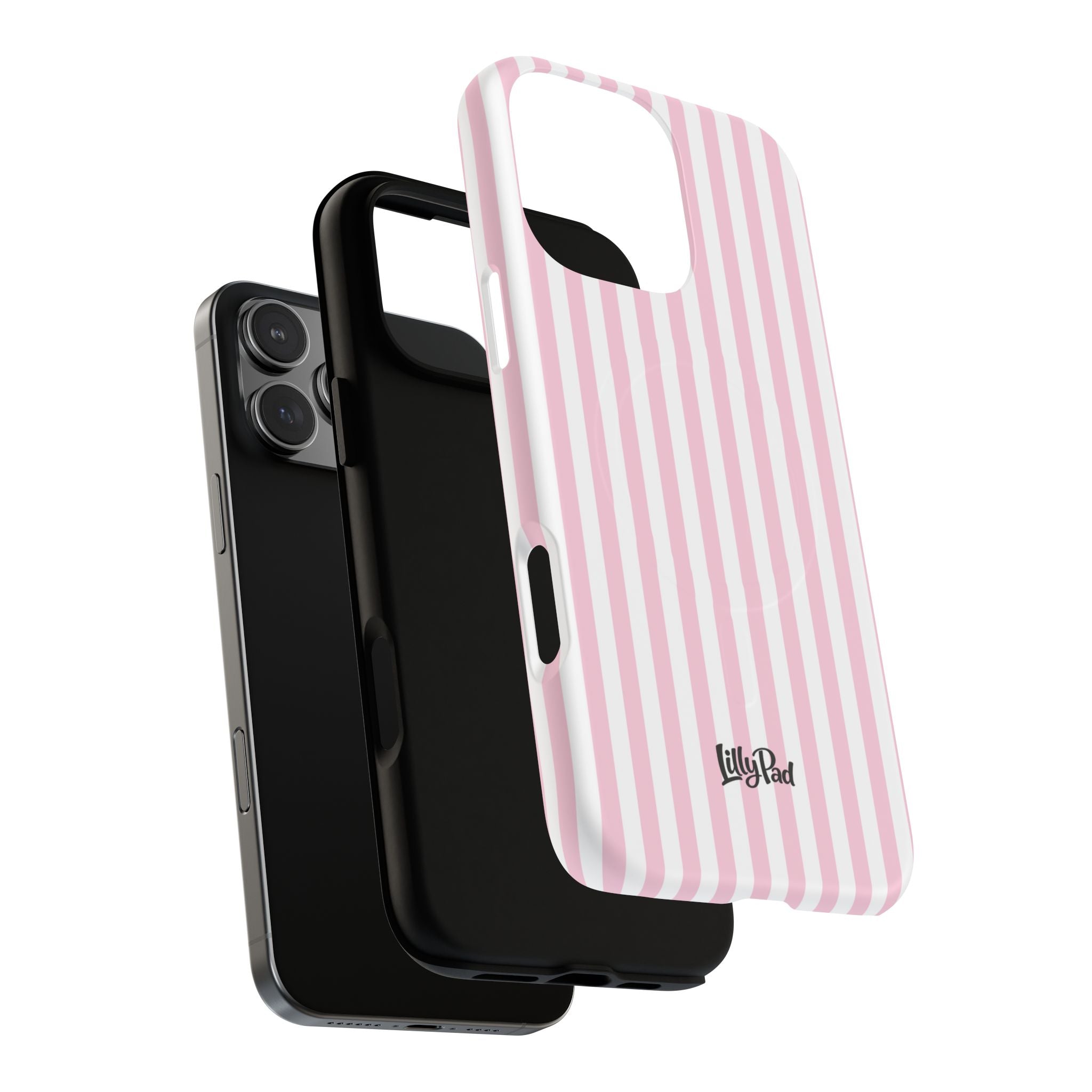Pink Vertical Stripe phone case | Tough Magnetic Case
