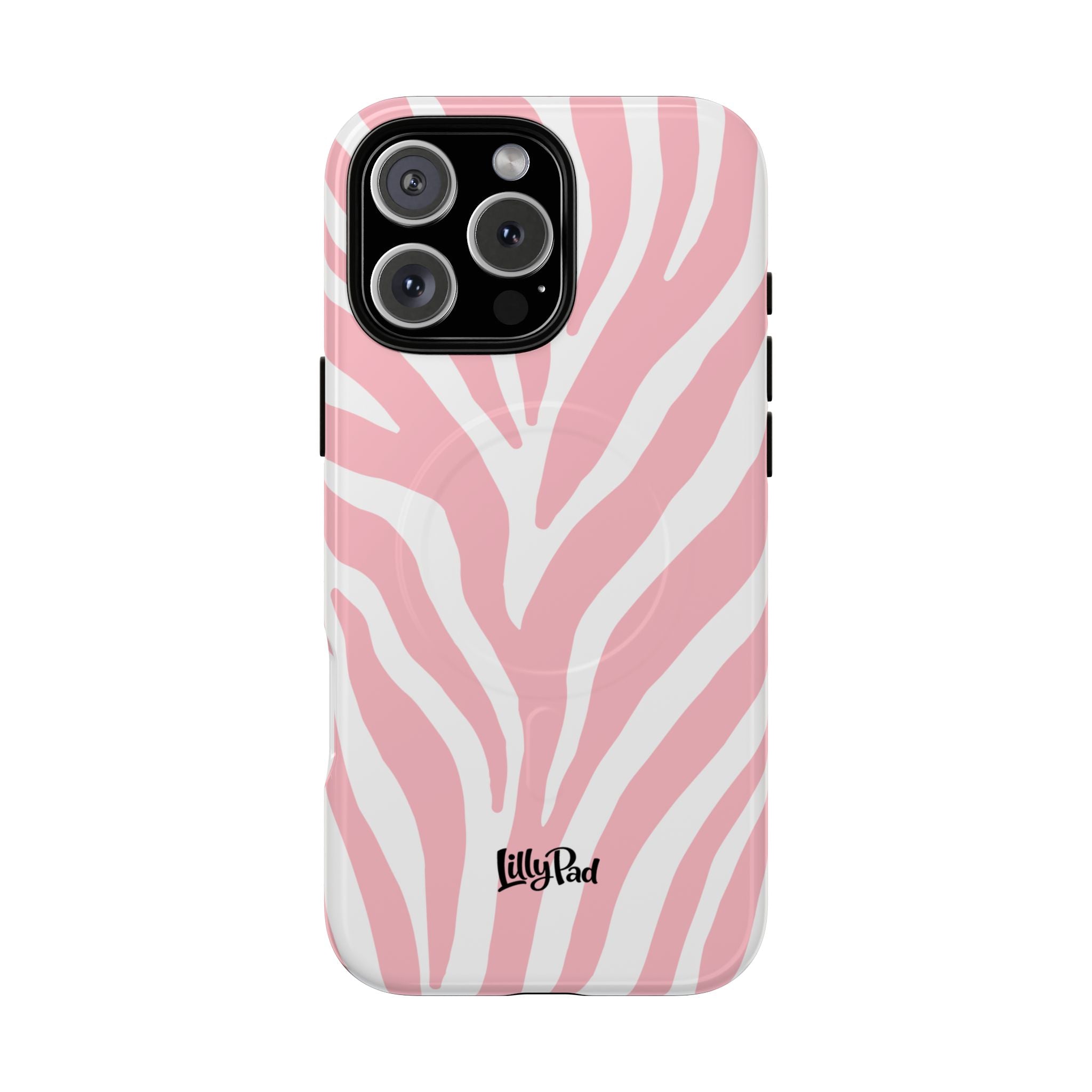 Pink Zebra Print Phone Case | Magnetic Case