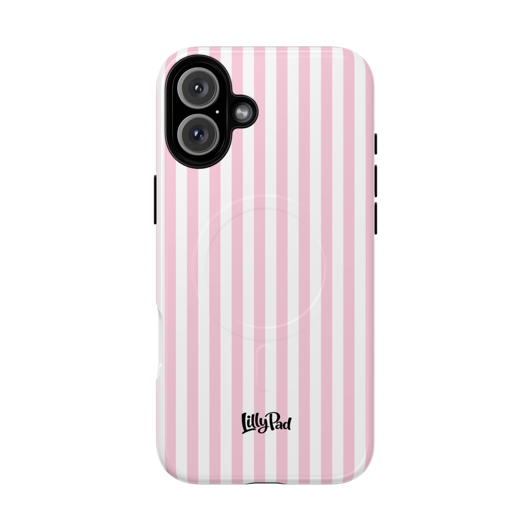 Pink Vertical Stripe phone case | Tough Magnetic Case
