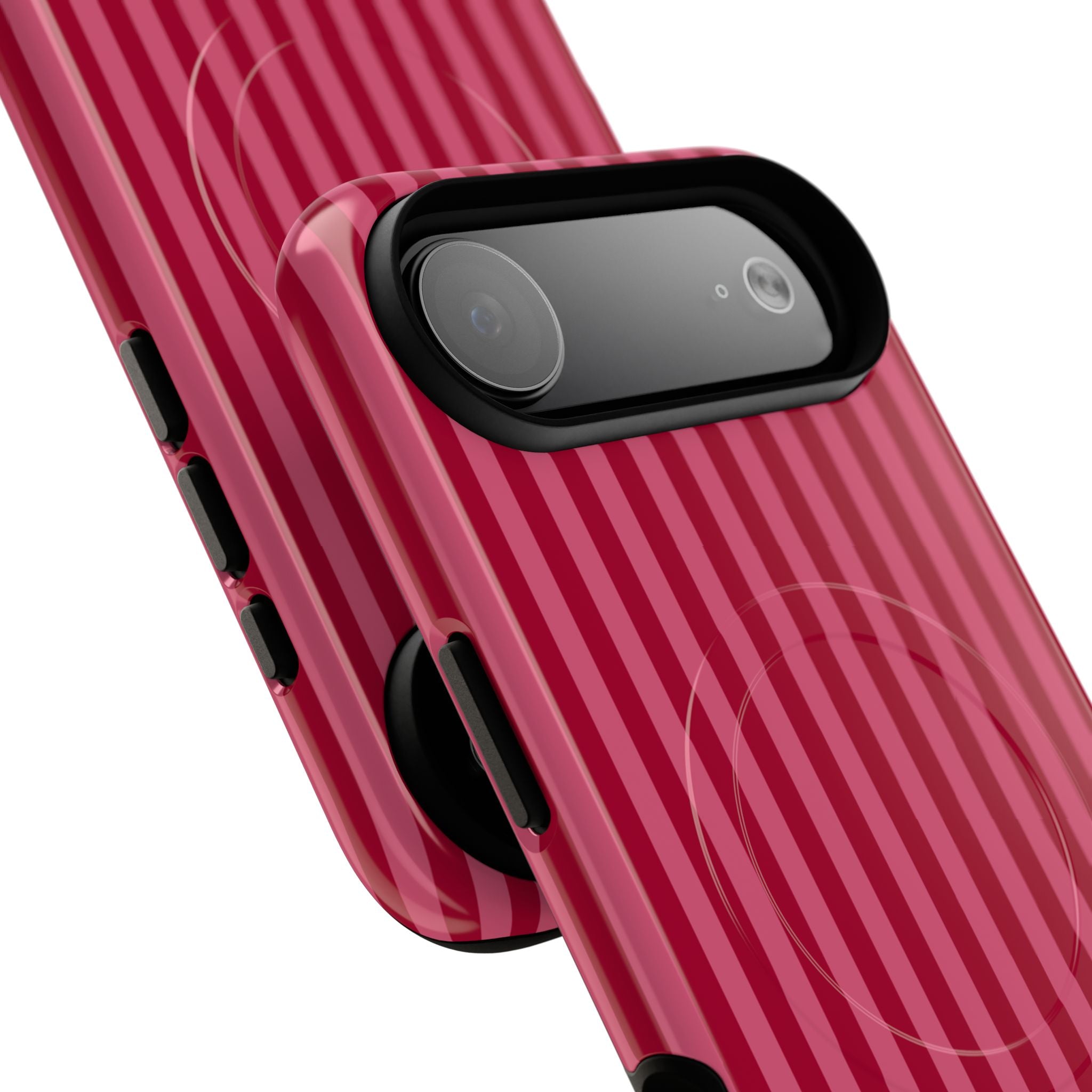Red Vertical Stripe Phone Case | Tough Magnetic Case