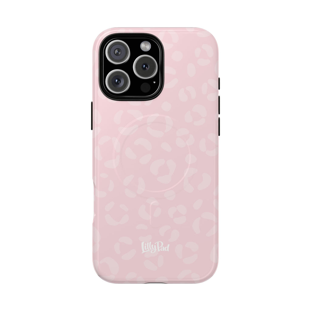 Pink Leopard Print Phone Case | Tough Magnetic Case