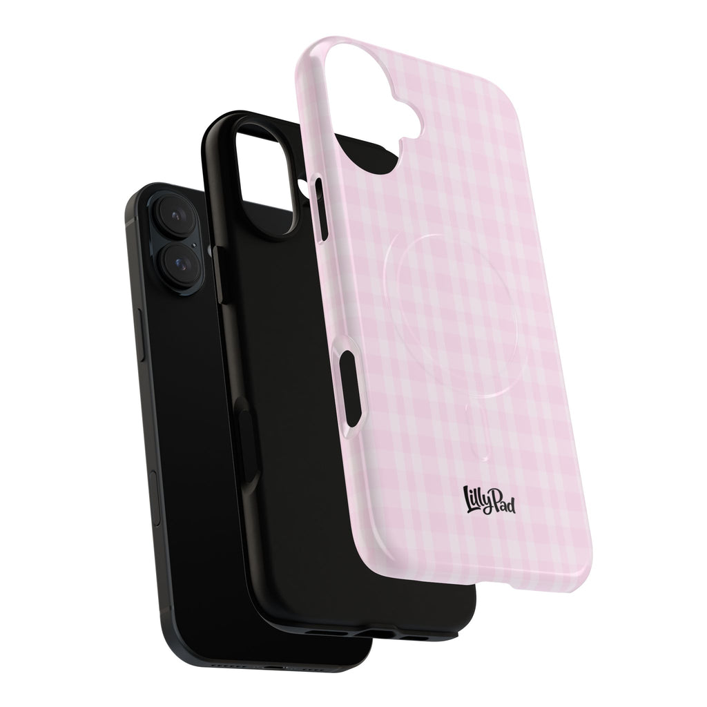 Pink Gingham Phone Case | Tough Magnetic Case
