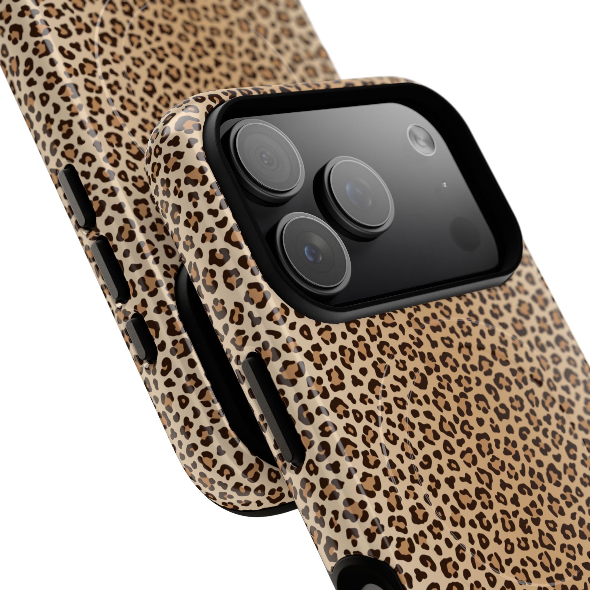 Leopard Print Phone Case | Tough Magnetic Case, Animal Print iPhone Cover
