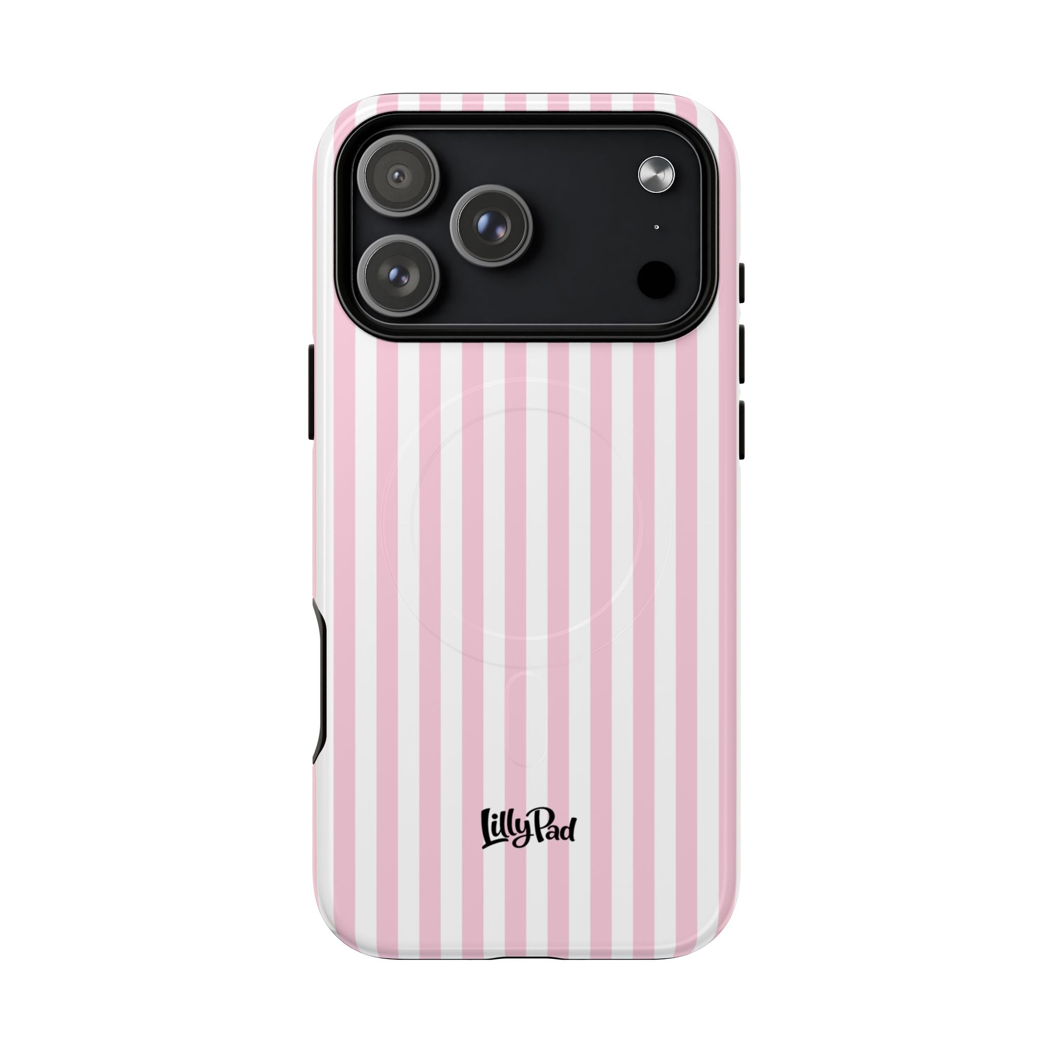 Pink Vertical Stripe phone case | Tough Magnetic Case