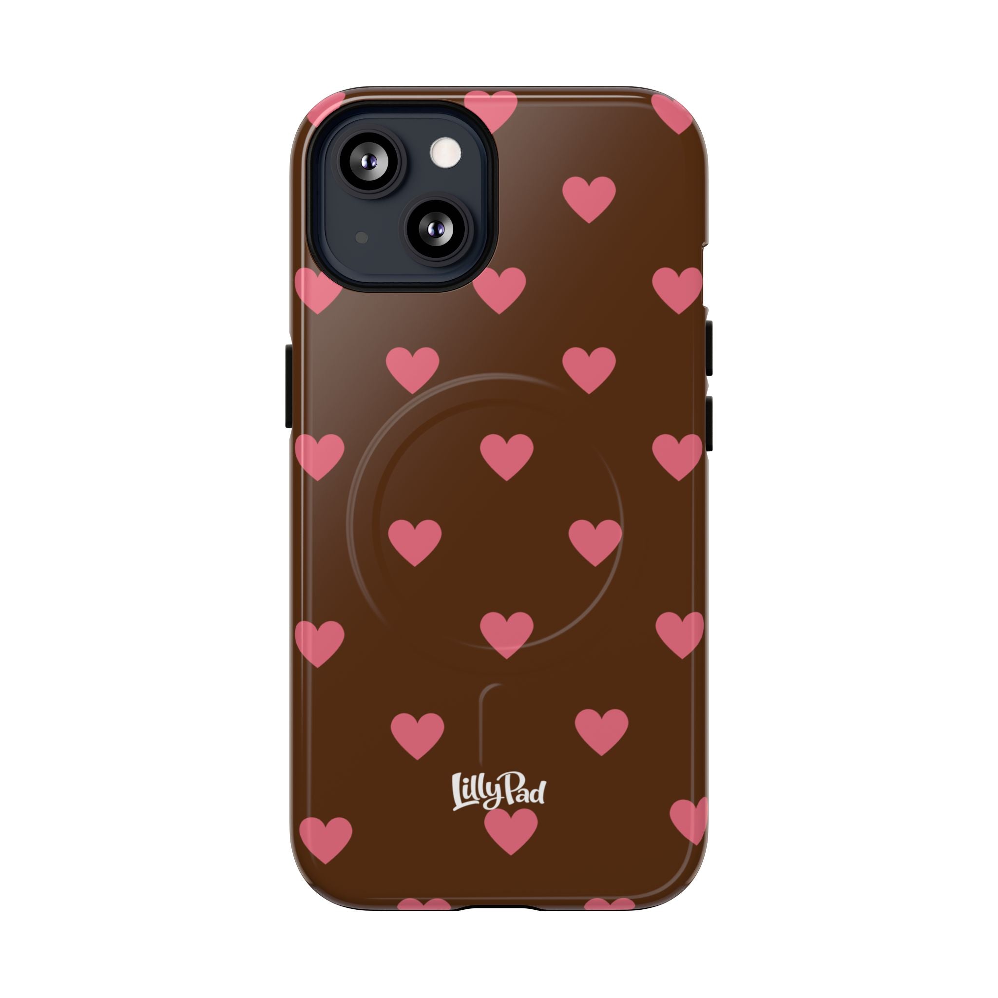 Pink Heart Pattern Phone Case | Magnetic Tough Case