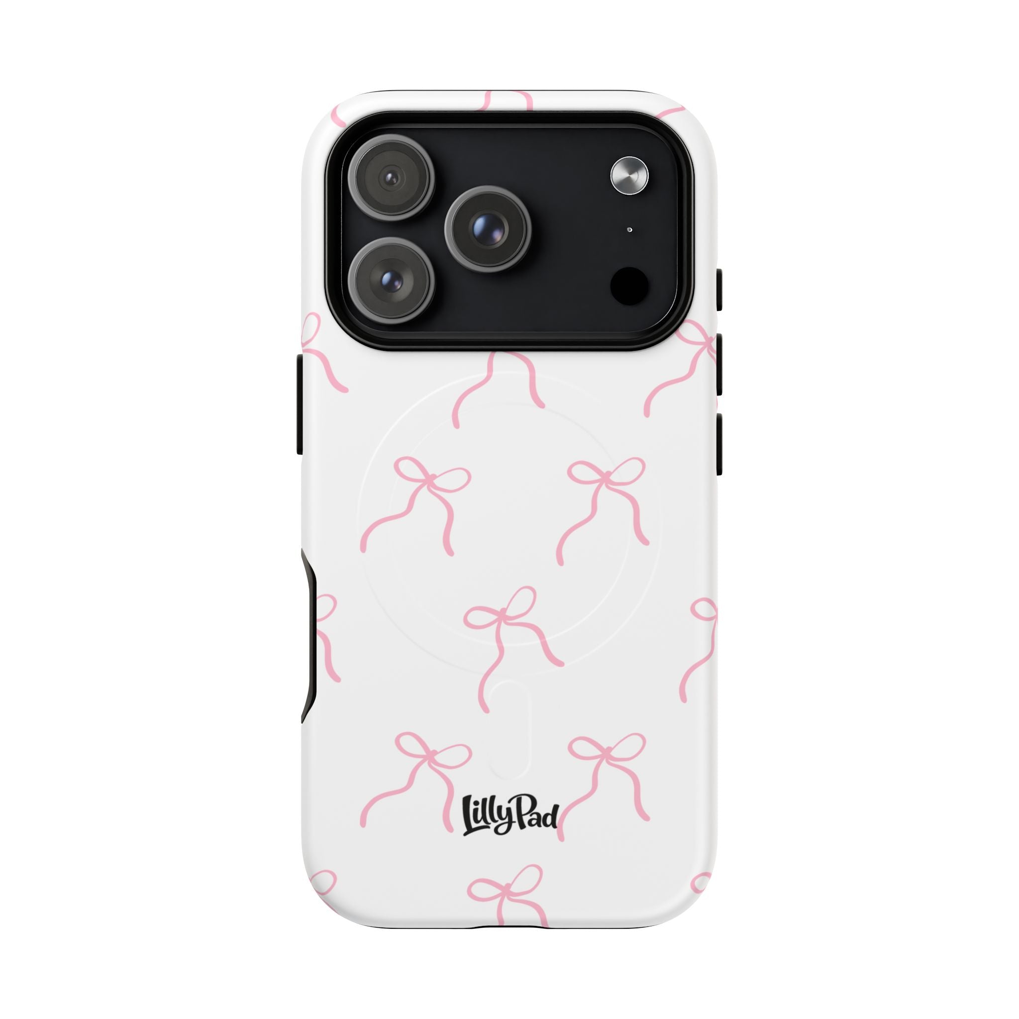Pink Bow Pattern Phone Case | Tough Magnetic Case