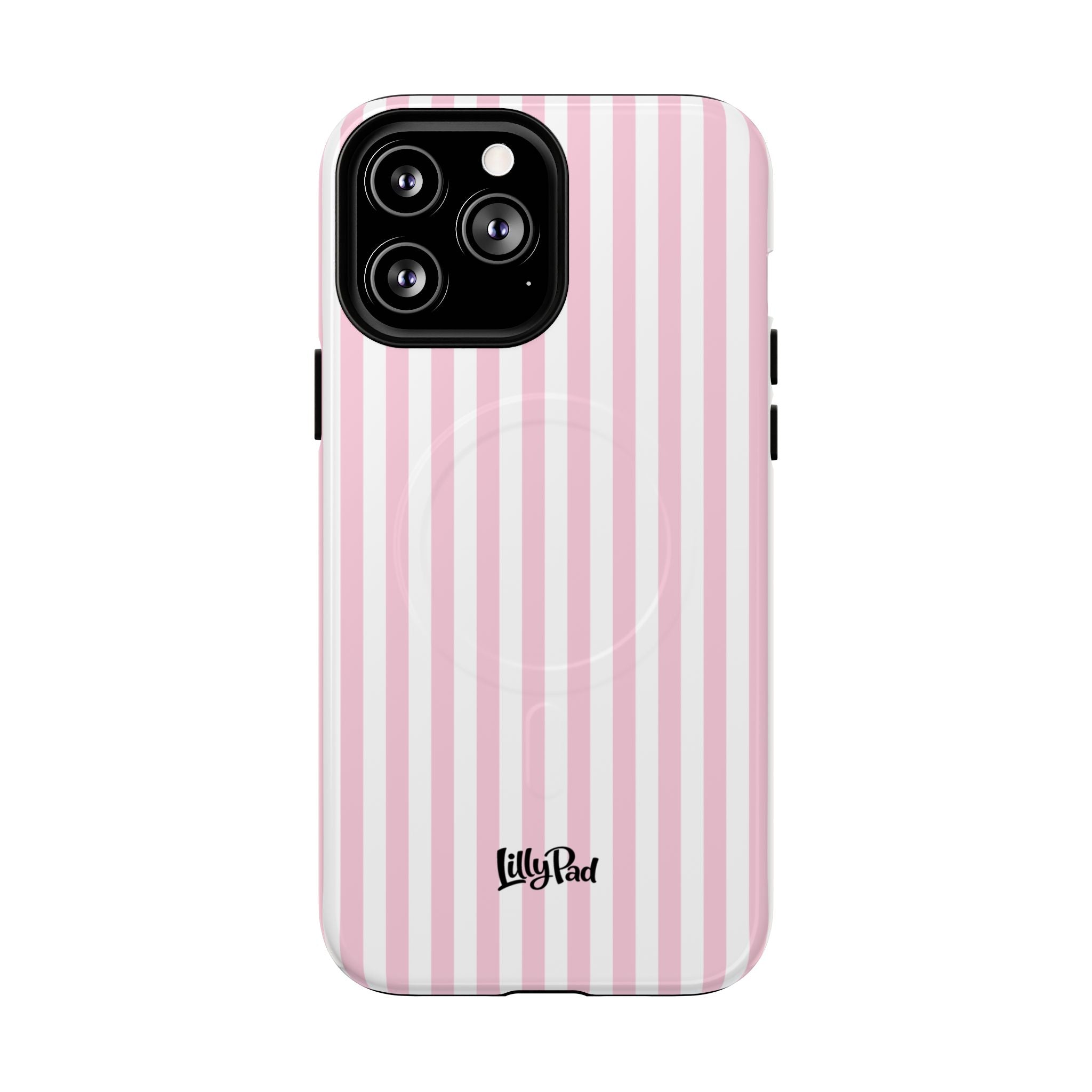 Pink Vertical Stripe phone case | Tough Magnetic Case