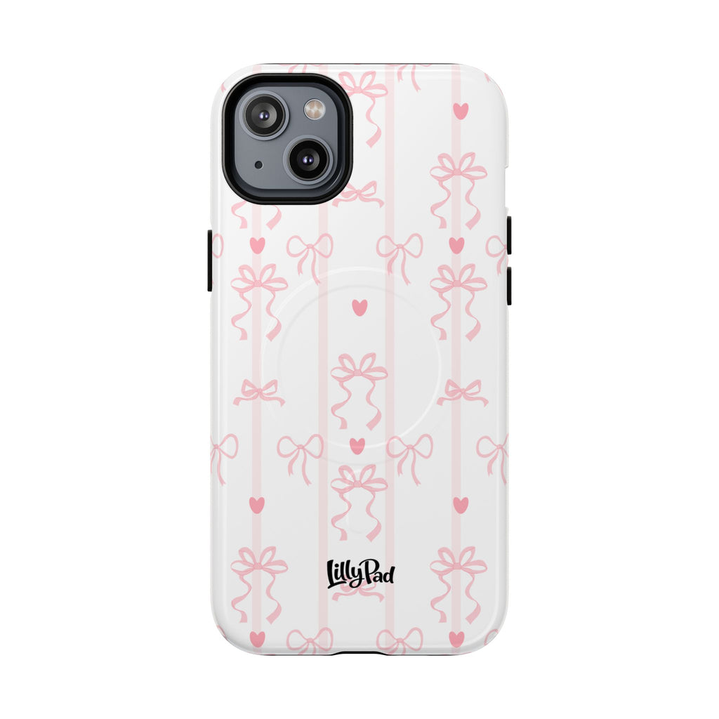 Pink Ribbon Pattern Phone Case | Tough Magnetic Case