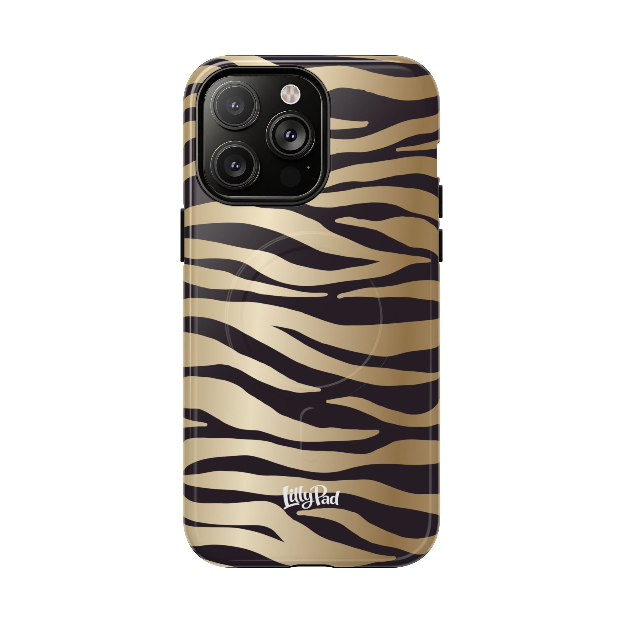 Gold Zebra Stripe Phone Case | Tough Magnetic Case