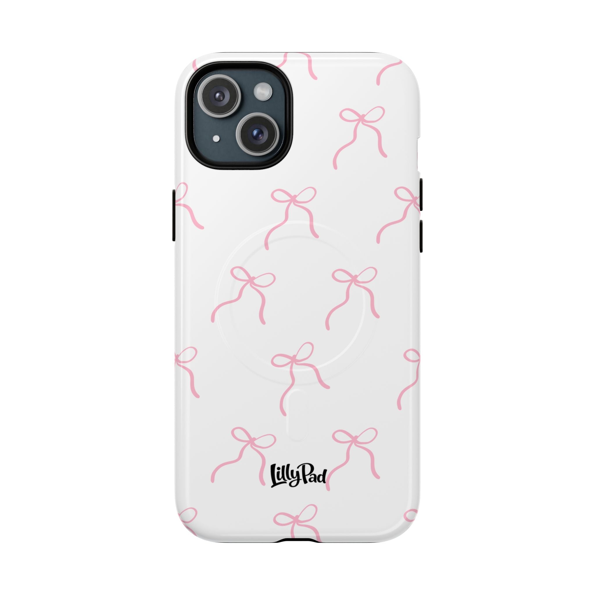 Pink Bow Pattern Phone Case | Tough Magnetic Case